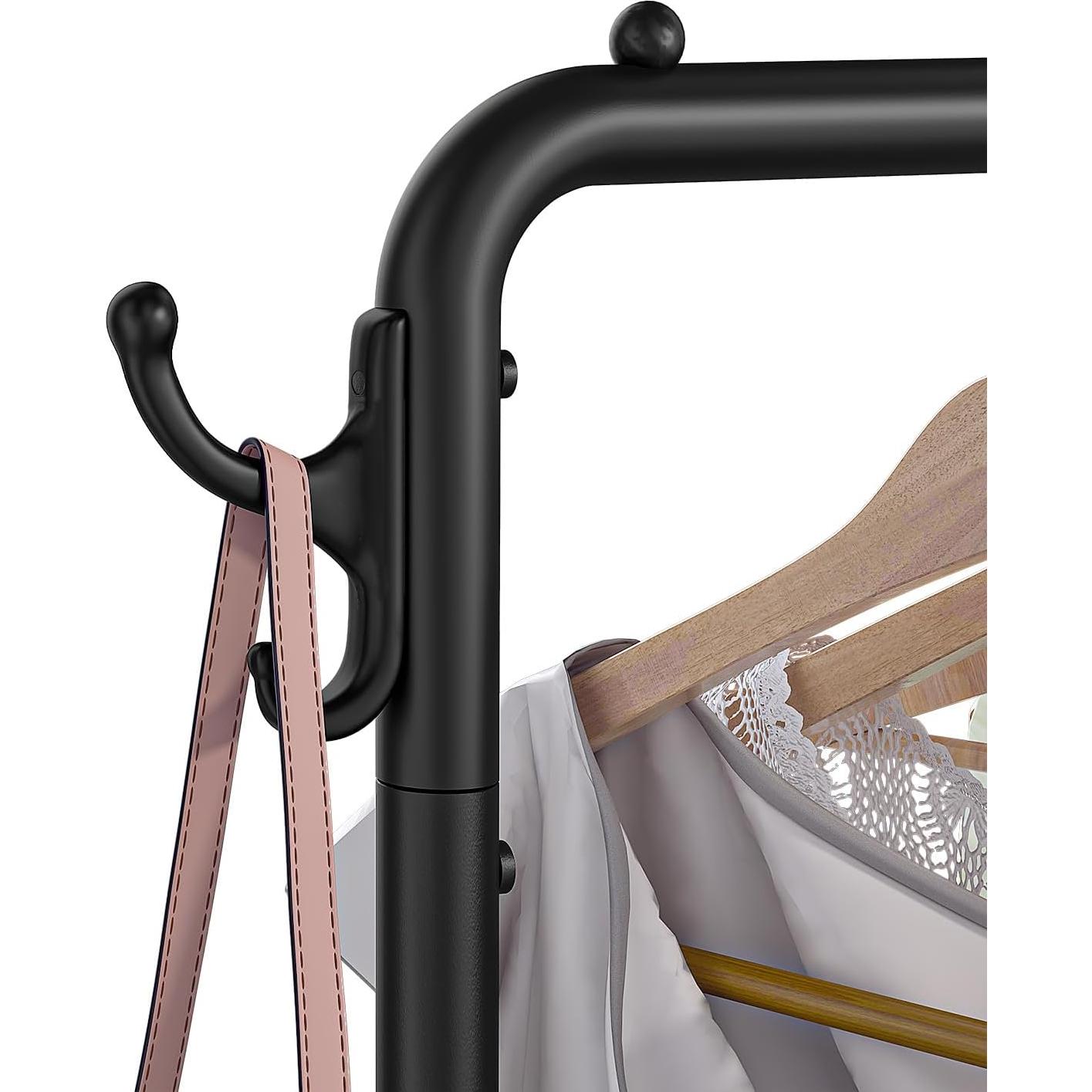 Perchero Doble Wiracks con Ruedas 130kg 87.6x40.1x200.7cm