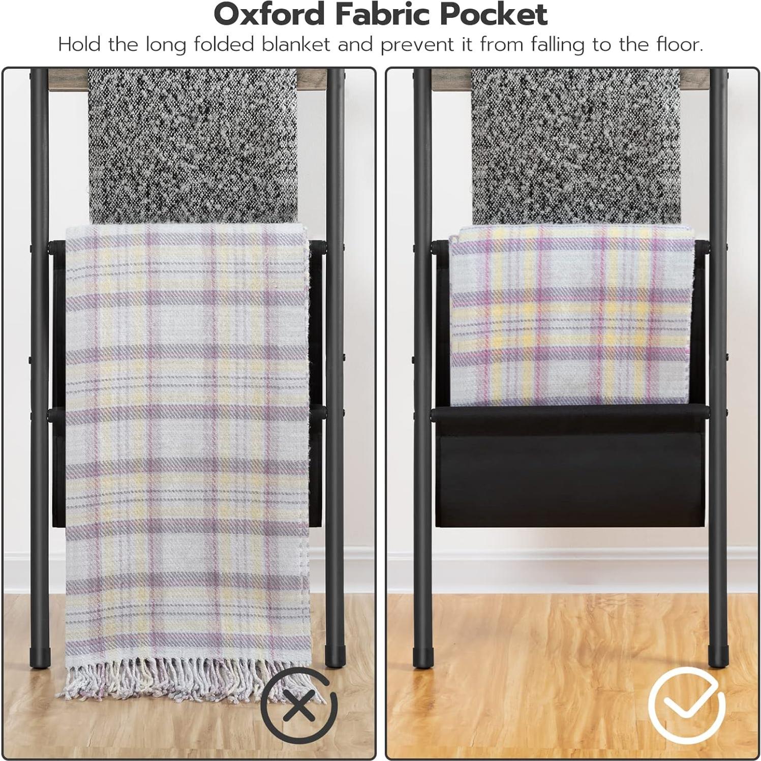 Escalera para Mantas HOOBRO 5 Niveles Greige 43.9x160 cm