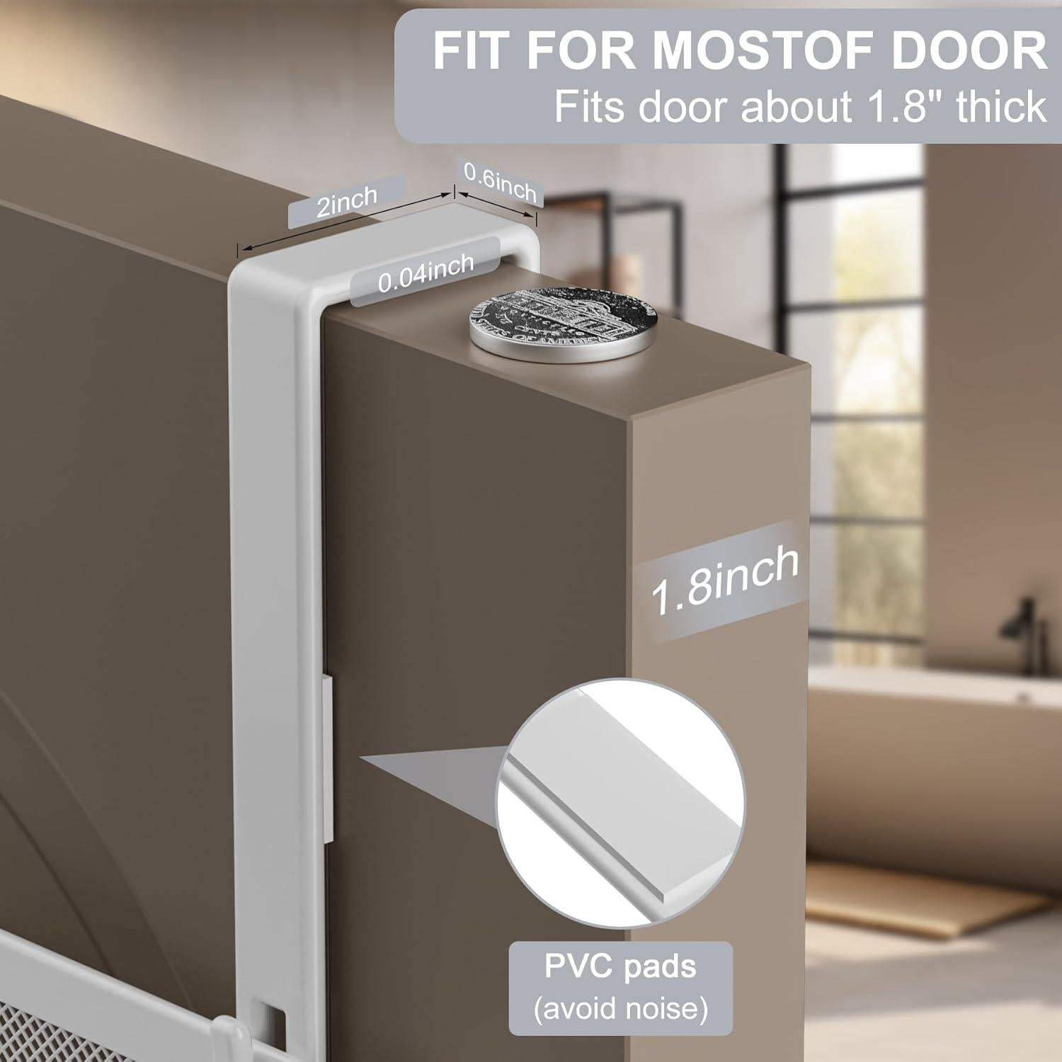 Organizador de Puerta Aimeaihe con 2 Cestas y 10 Ganchos Blanco