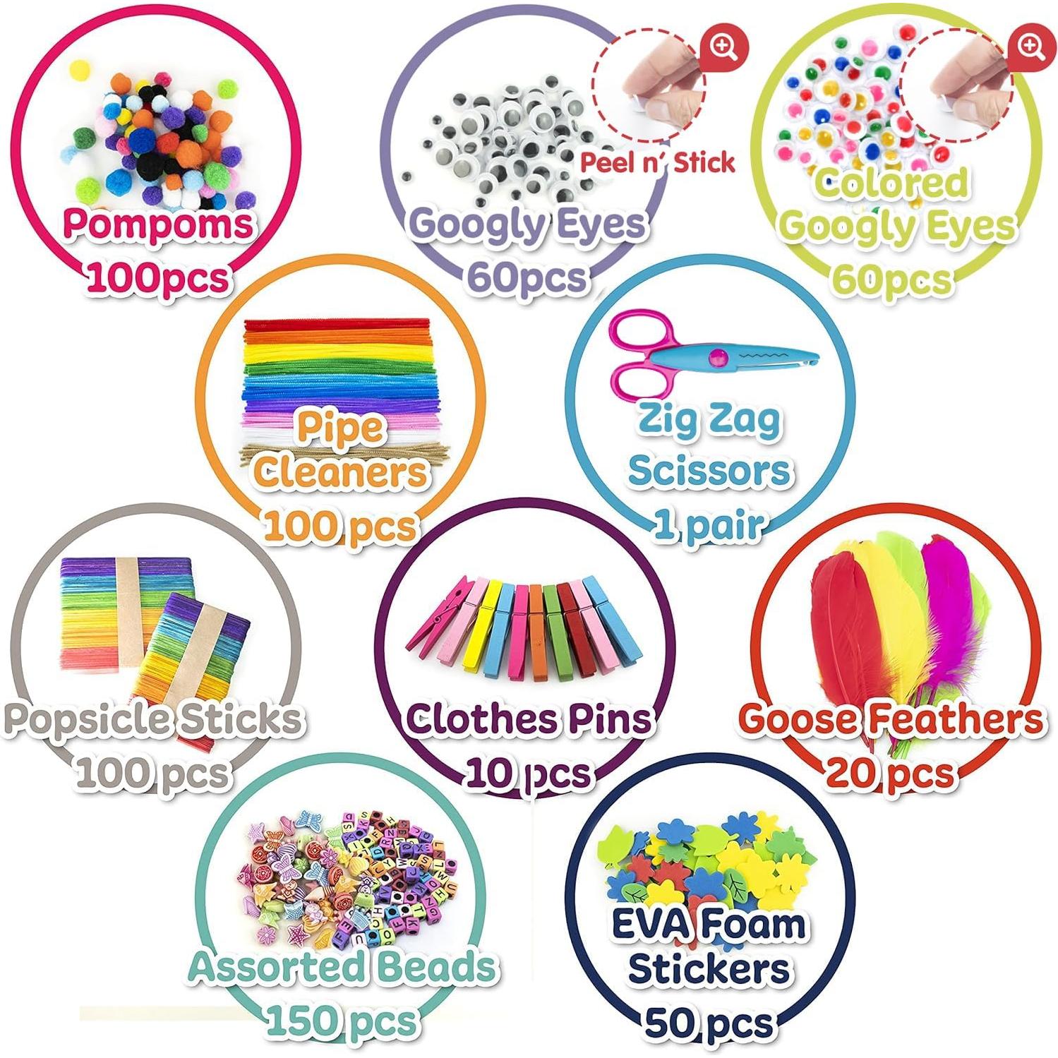 Kit de Manualidades Olly Kids - Caja Organizadora Azul 1092 Piezas