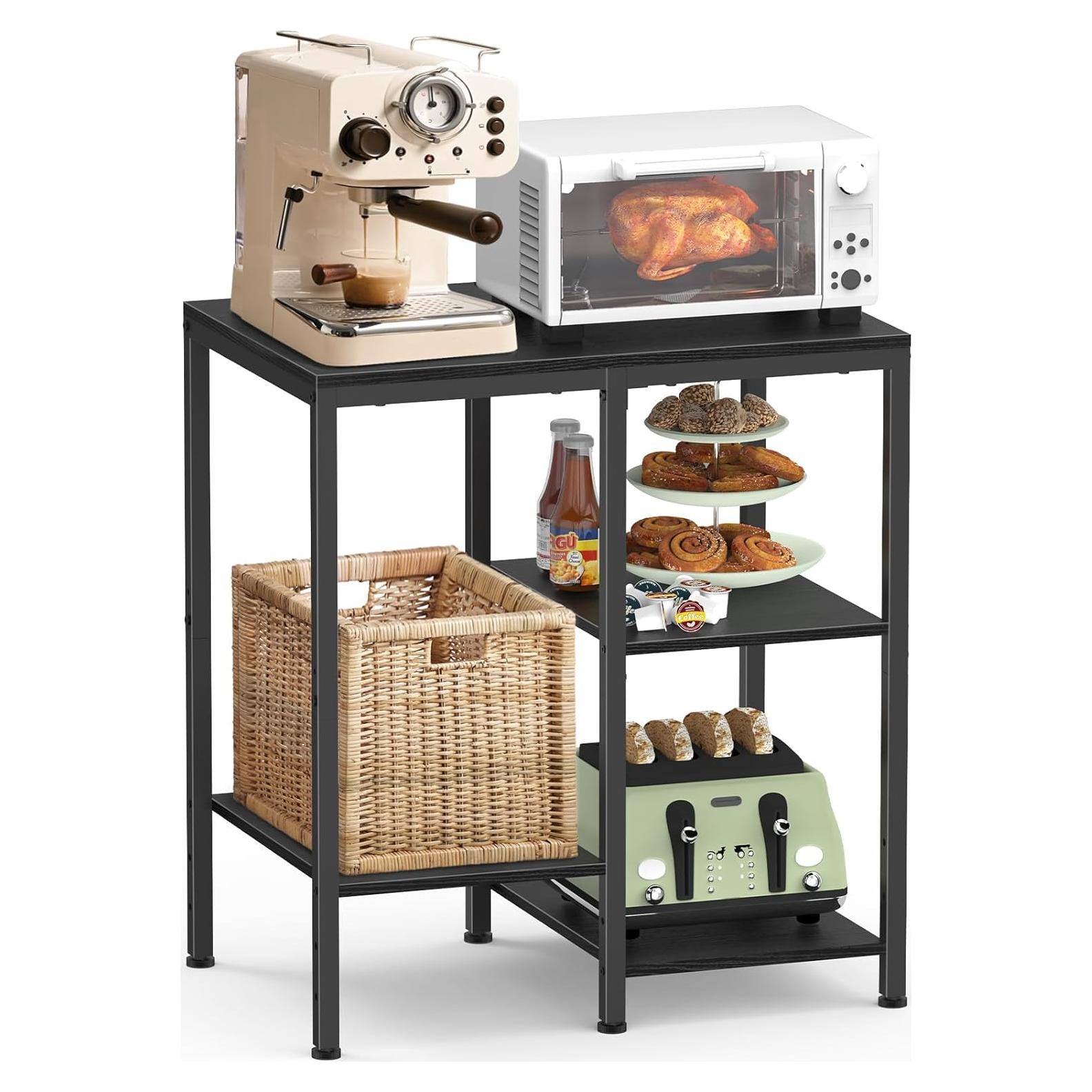 Soporte para Microondas OGEMXU Estante de Panadero 4 Niveles