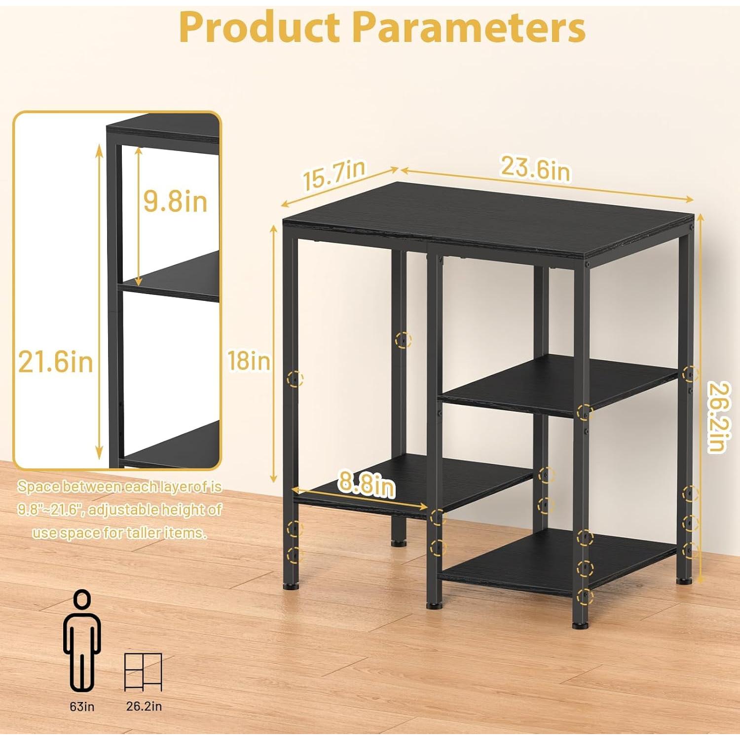 Soporte para Microondas OGEMXU Estante de Panadero 4 Niveles