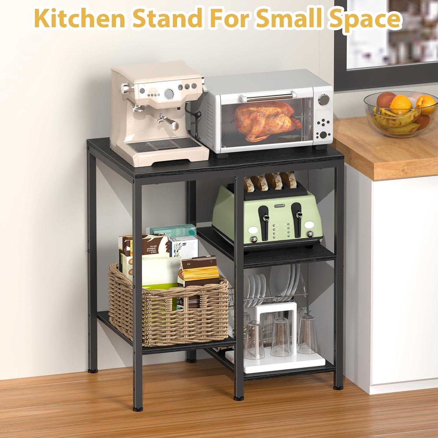 Soporte para Microondas OGEMXU Estante de Panadero 4 Niveles