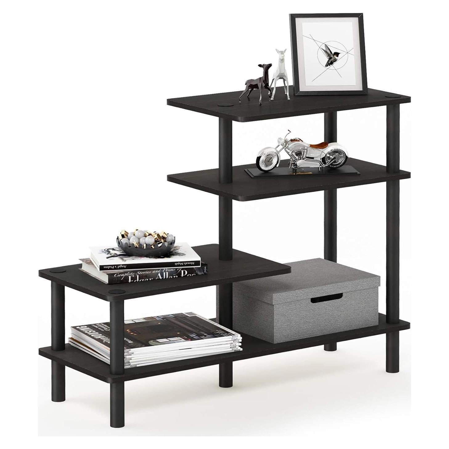 Estante Lateral Furinno Turn-N-Tube 3 Niveles Espresso