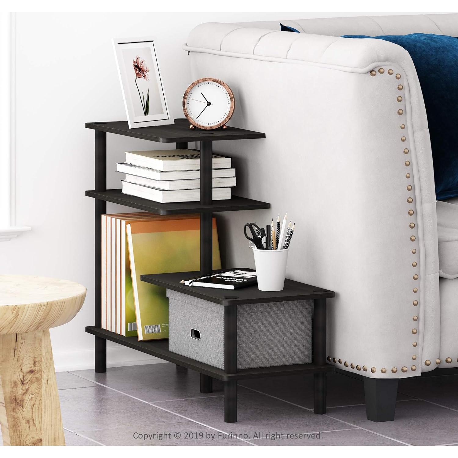 Estante Lateral Furinno Turn-N-Tube 3 Niveles Espresso