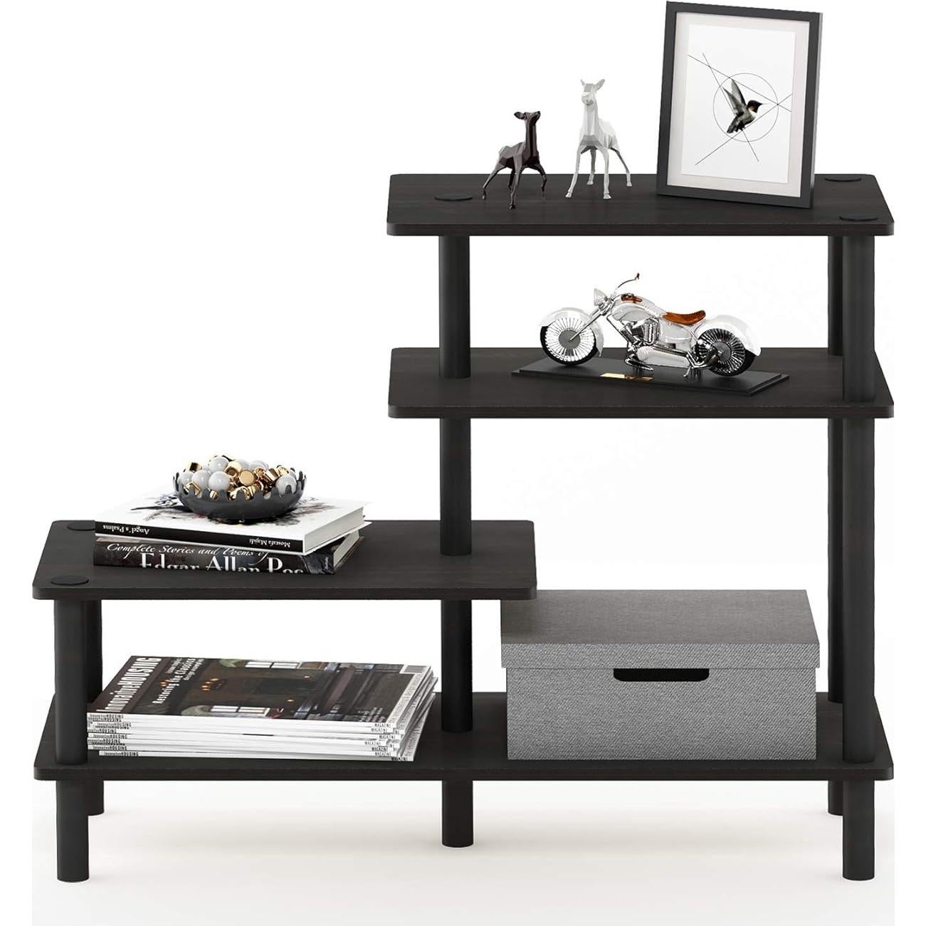 Estante Lateral Furinno Turn-N-Tube 3 Niveles Espresso