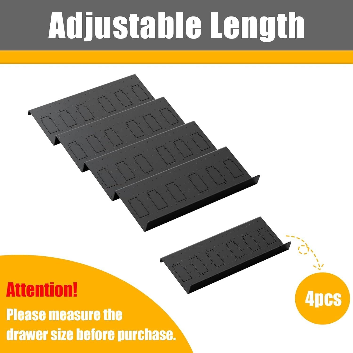 Organizador de Cajones para Especias Famhap 4 Piezas Expandible