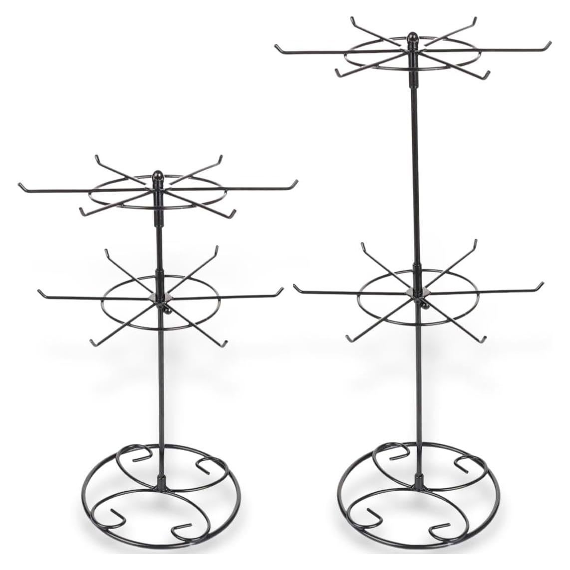 Soporte de Exhibición de Joyería Giratorio Eitonbu Negro 2 Niveles