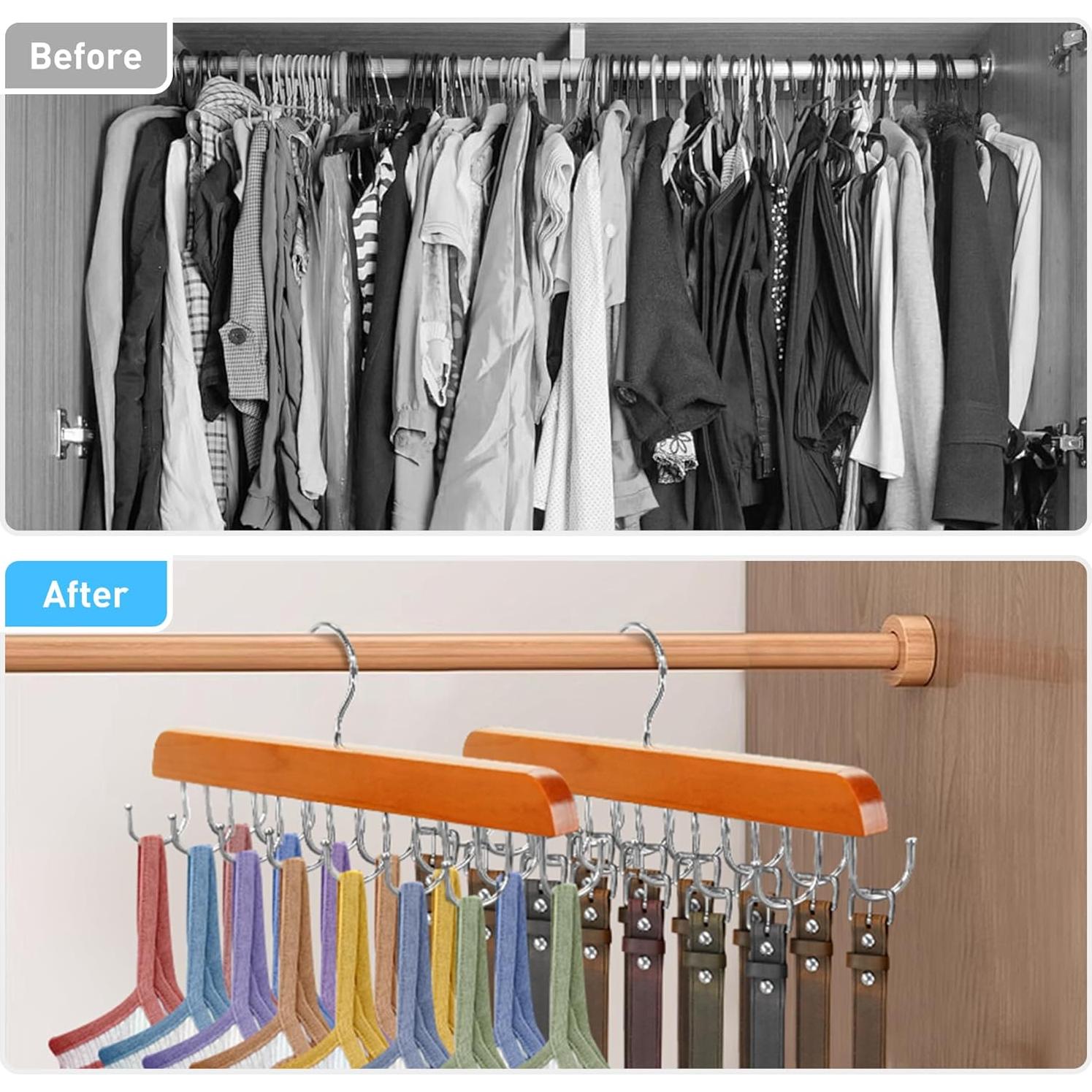 Soporte giratorio para cinturones y corbatas Taefuwr 2 piezas