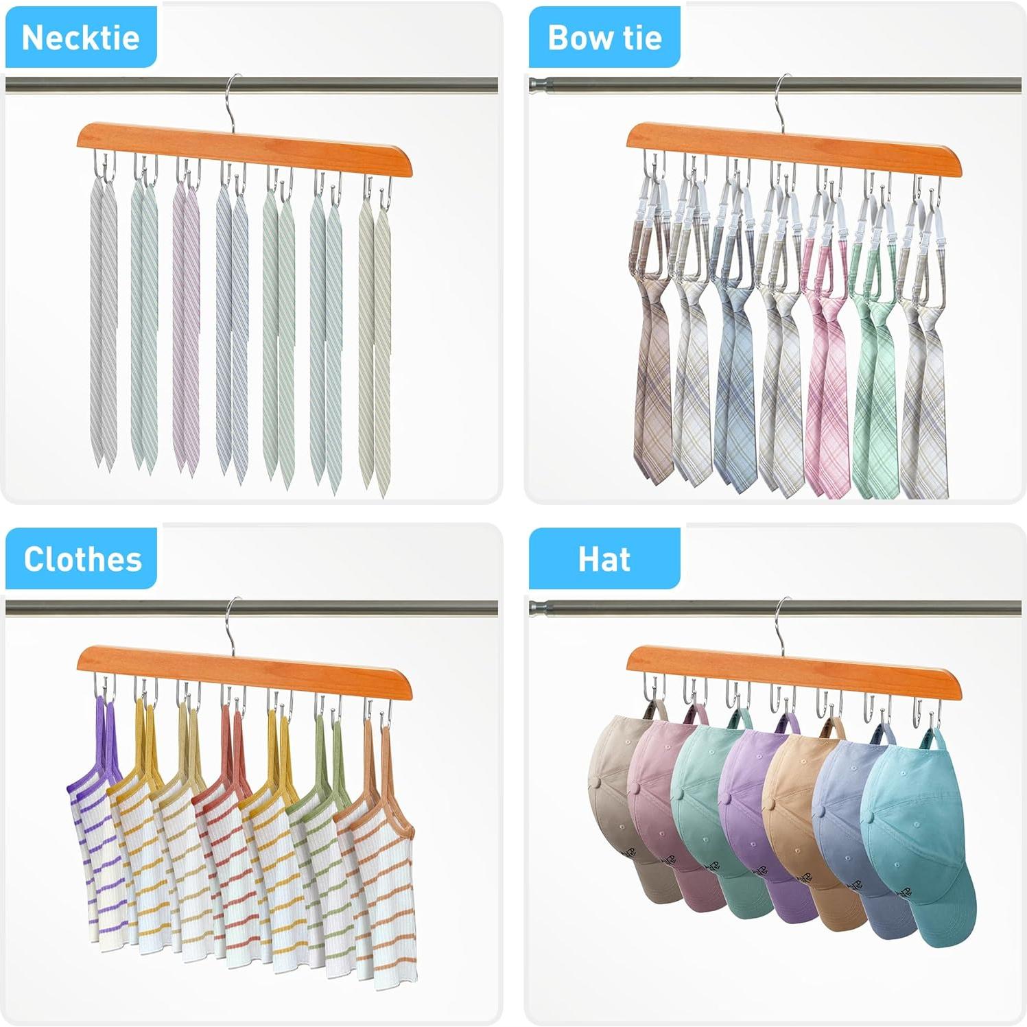 Soporte giratorio para cinturones y corbatas Taefuwr 2 piezas