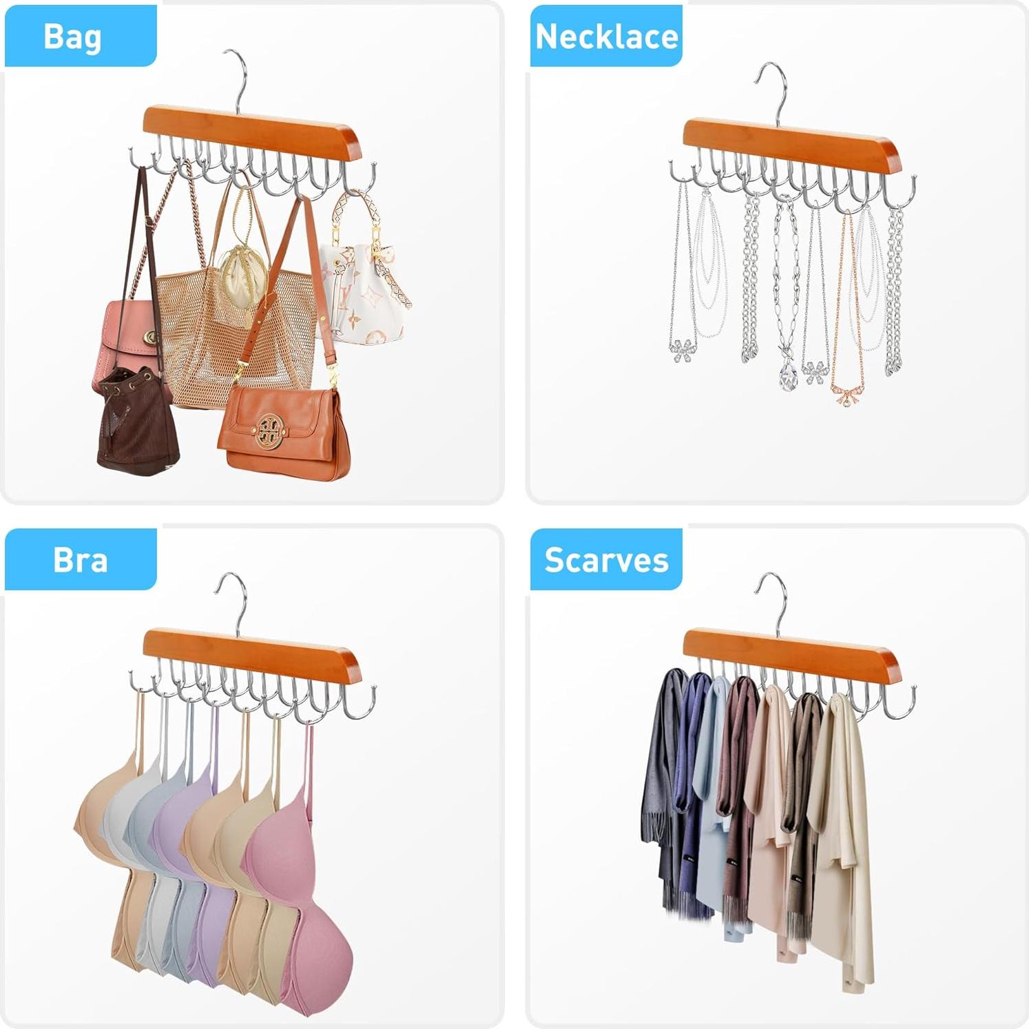 Soporte giratorio para cinturones y corbatas Taefuwr 2 piezas