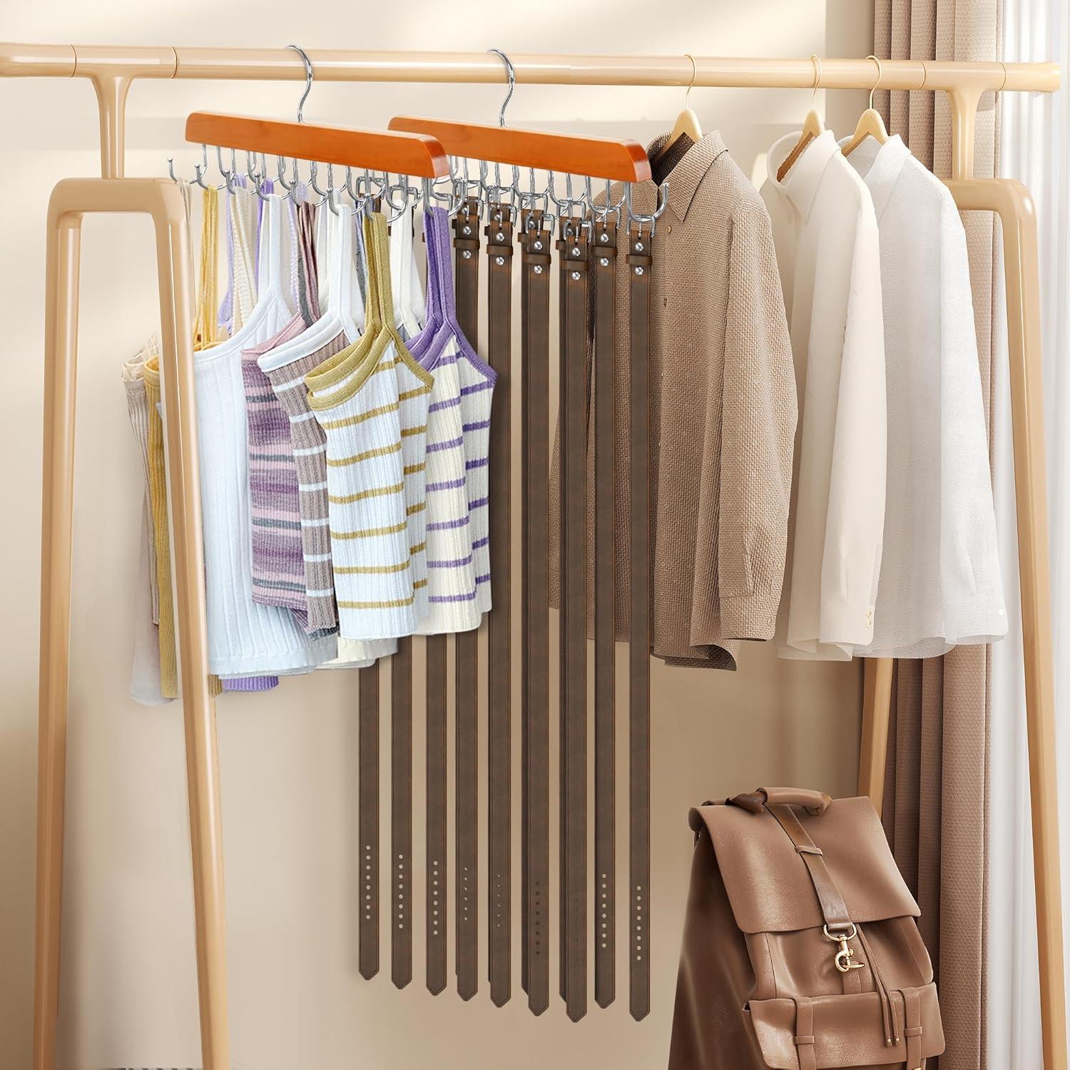 Soporte giratorio para cinturones y corbatas Taefuwr 2 piezas