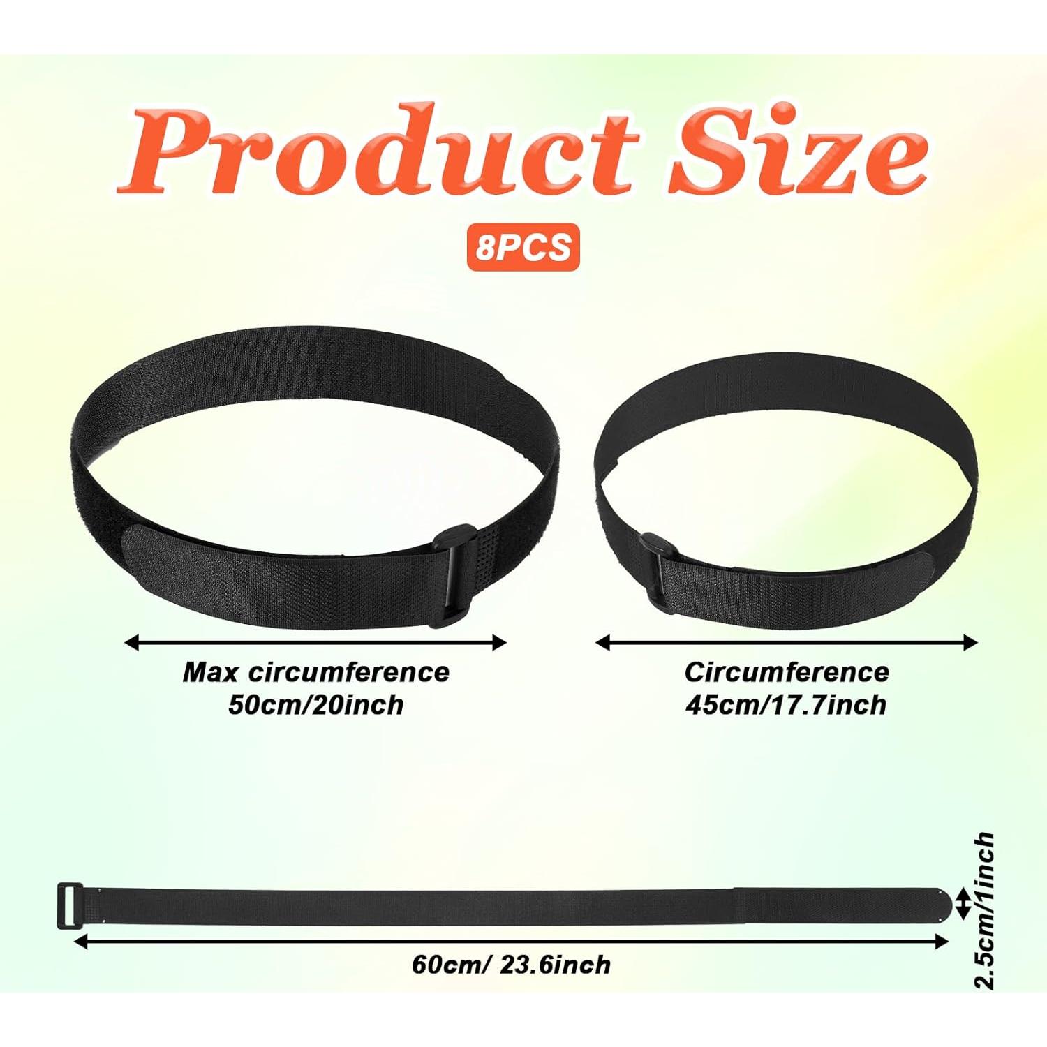 Correas para Bicicleta Tucnoeu 8 Pcs Ajustables 61cm Negro