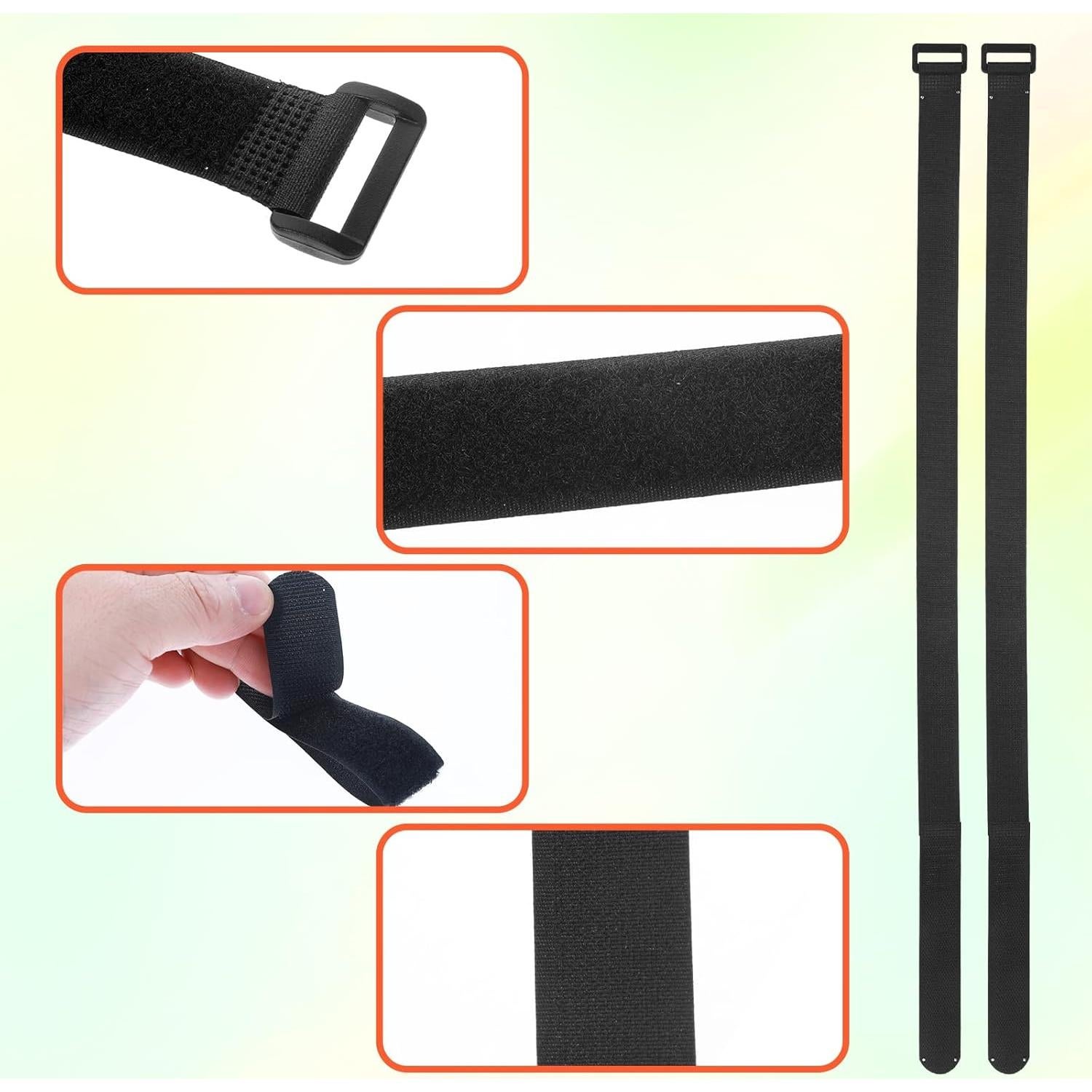 Correas para Bicicleta Tucnoeu 8 Pcs Ajustables 61cm Negro