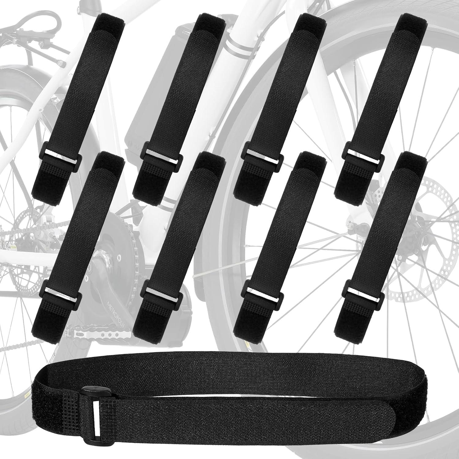 Correas para Bicicleta Tucnoeu 8 Pcs Ajustables 61cm Negro