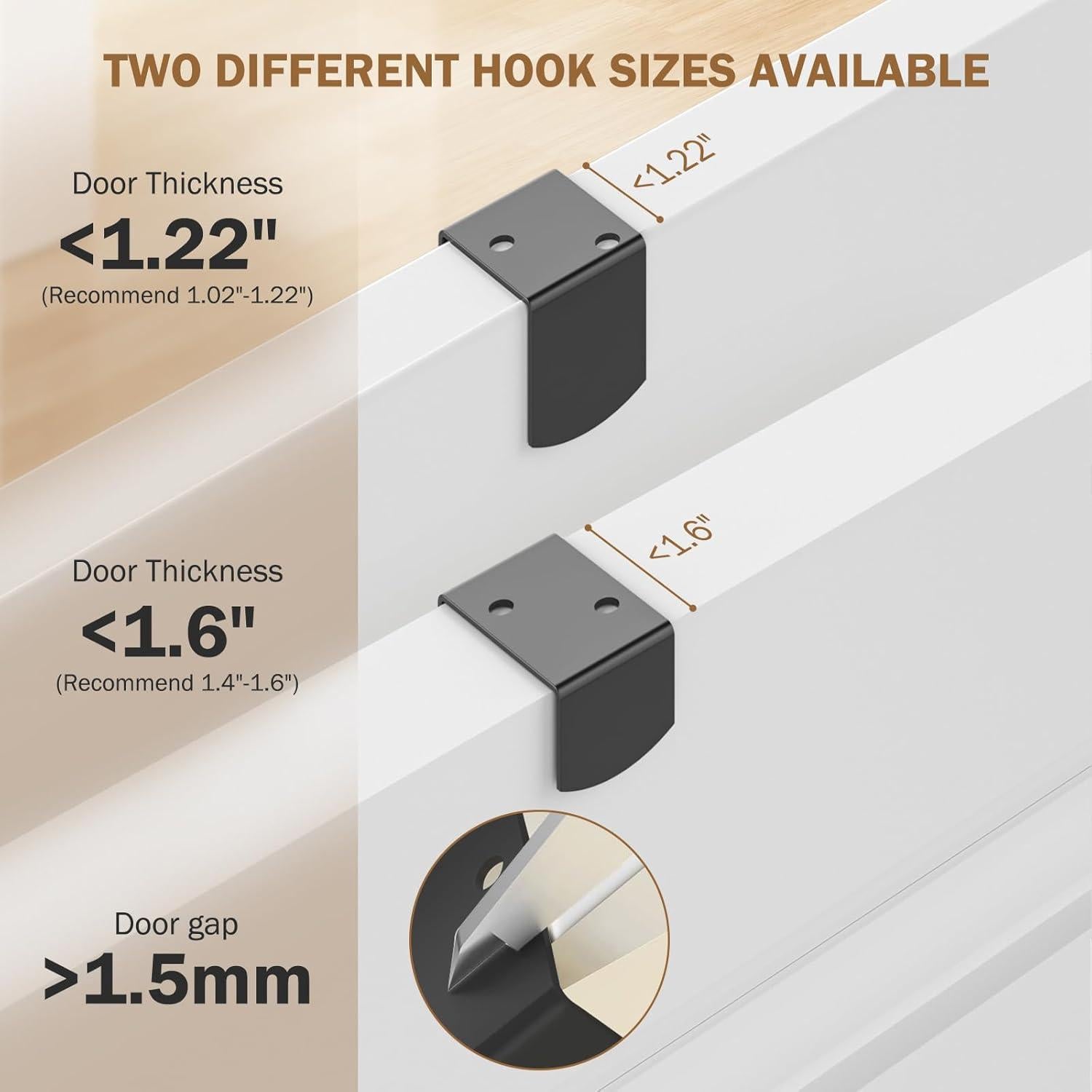 Organizador de despensa ajustable Delamu 6 niveles negro