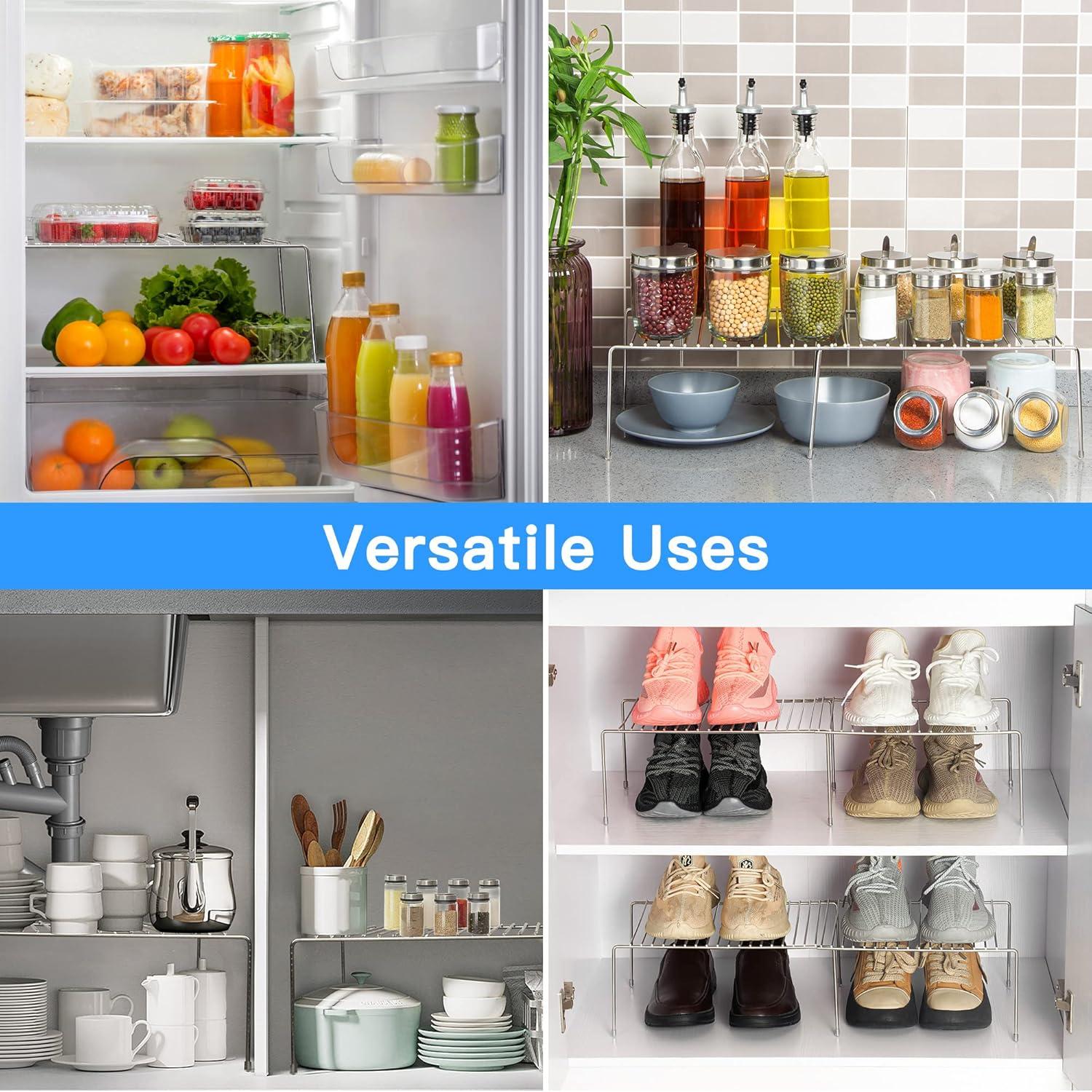 Estante de Almacenamiento Expandible Tomorotec, Acero Inoxidable, 32.5-57.8 cm