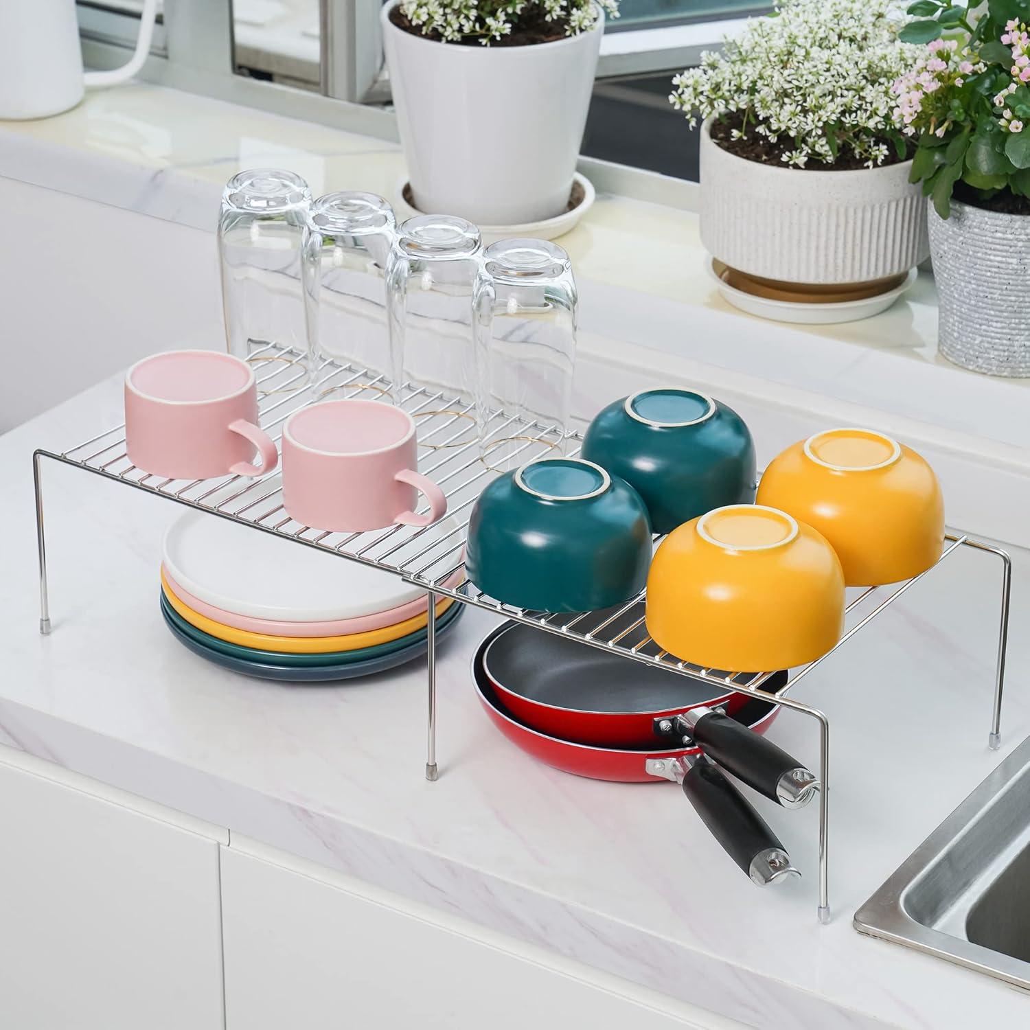 Estante de Almacenamiento Expandible Tomorotec, Acero Inoxidable, 32.5-57.8 cm