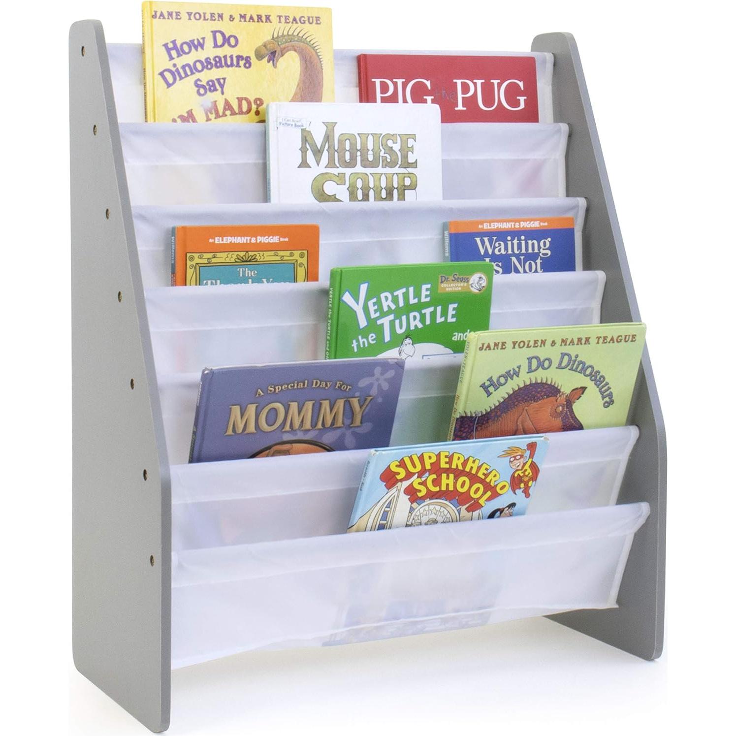 Estante de Libros Humble Crew 6 Niveles Gris/Blanco para Niños