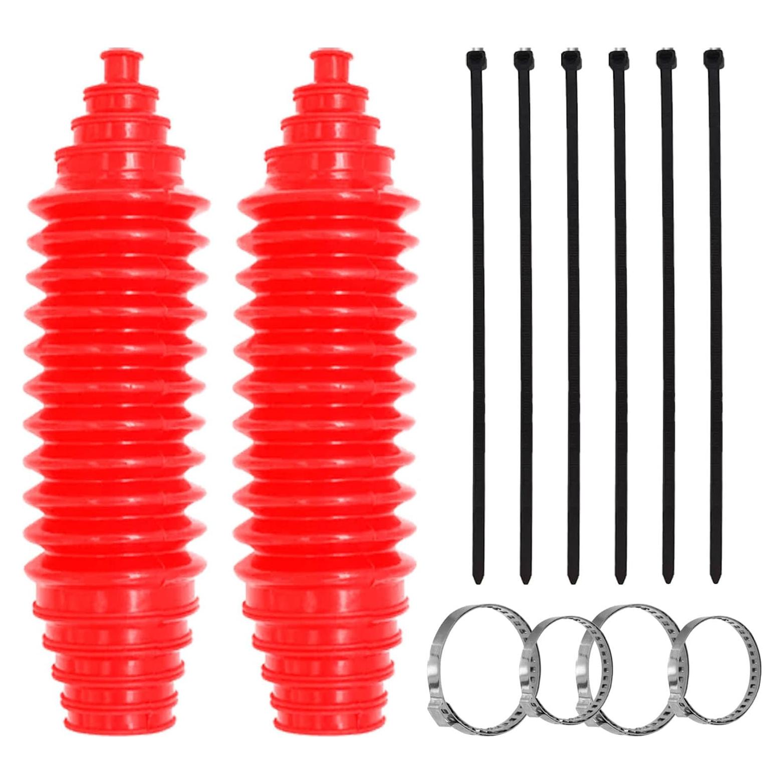 Kit de Botas de Rótula y Piñón QQWD-LGFCT01 Silicona Roja
