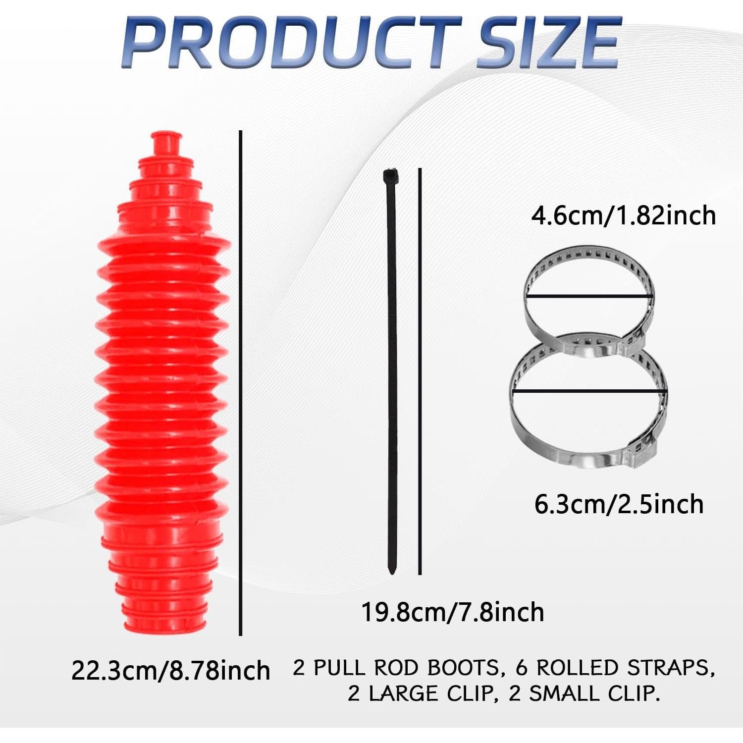 Kit de Botas de Rótula y Piñón QQWD-LGFCT01 Silicona Roja
