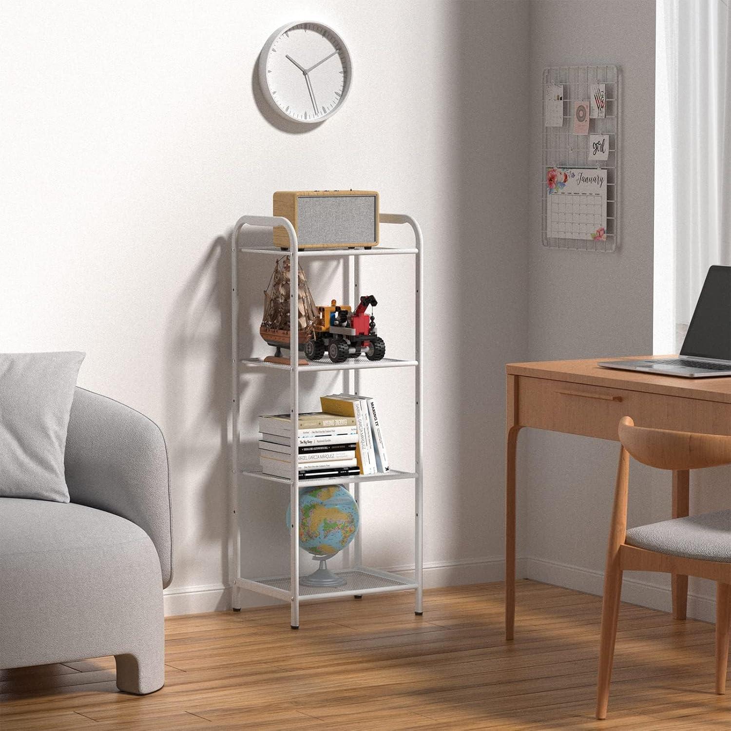 Estante de Almacenamiento MAX Houser Blanco 4 Niveles Industrial