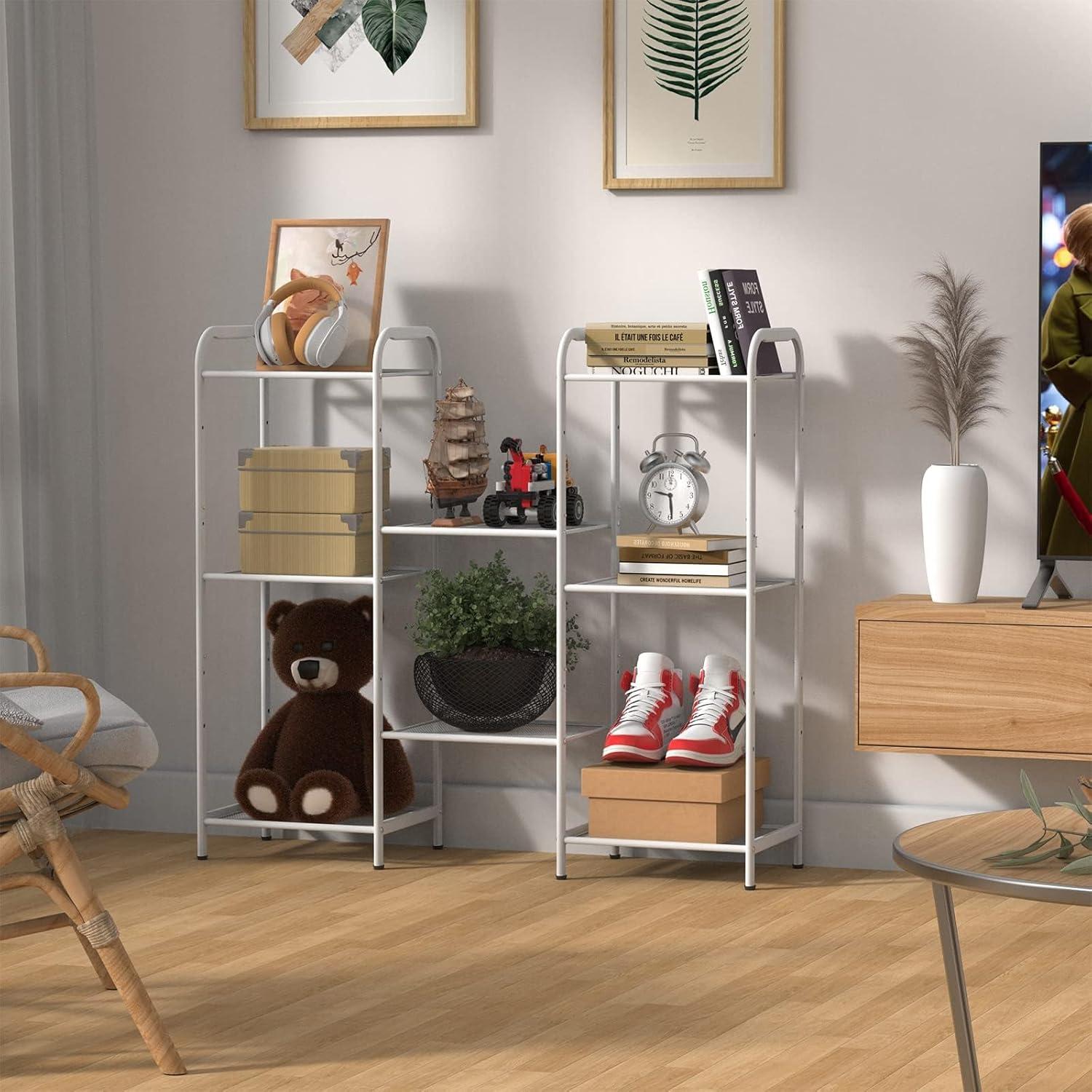 Estante de Almacenamiento MAX Houser Blanco 4 Niveles Industrial