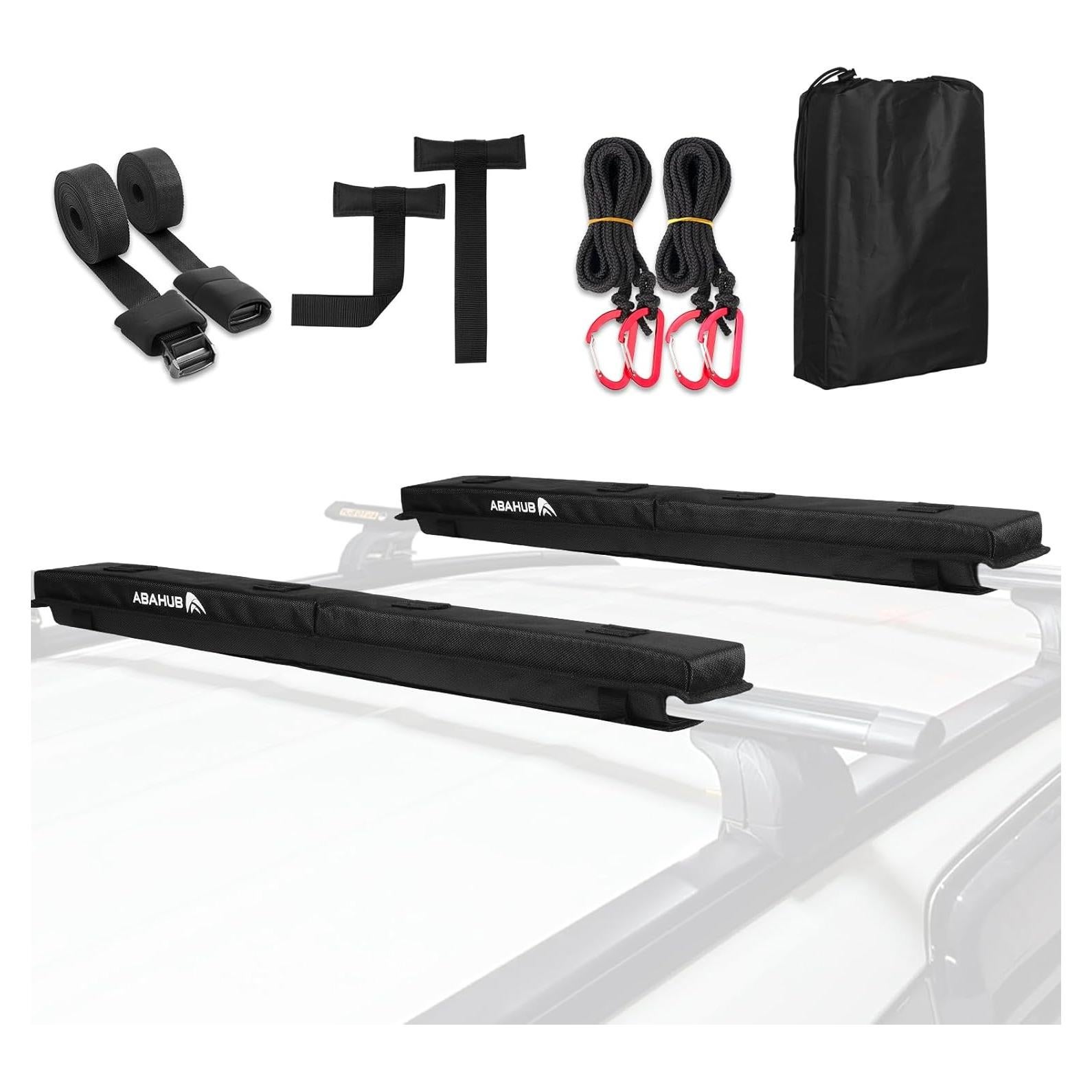 Almohadillas para Techo de Coche Abahub con Correas y Bolsa