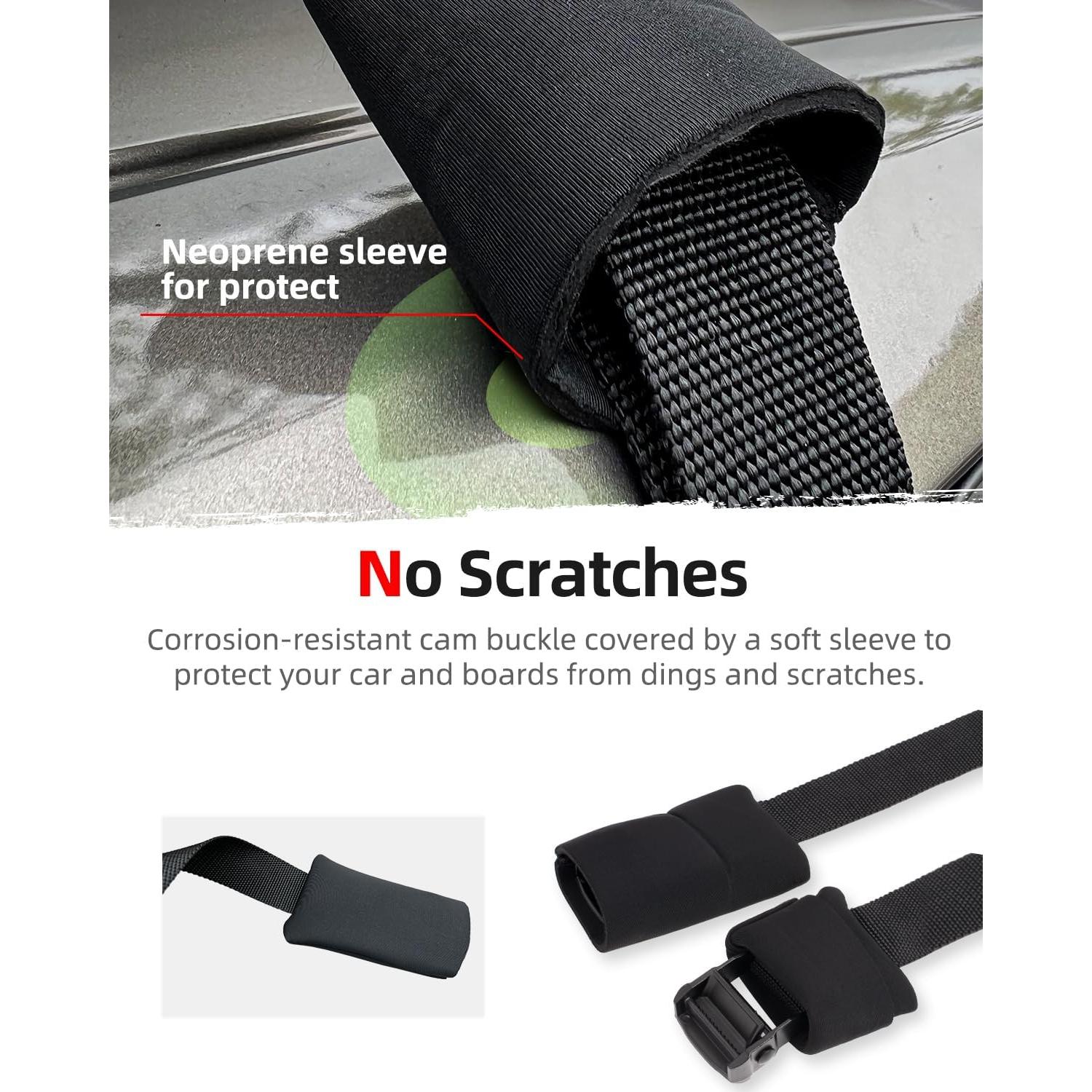 Almohadillas para Techo de Coche Abahub con Correas y Bolsa