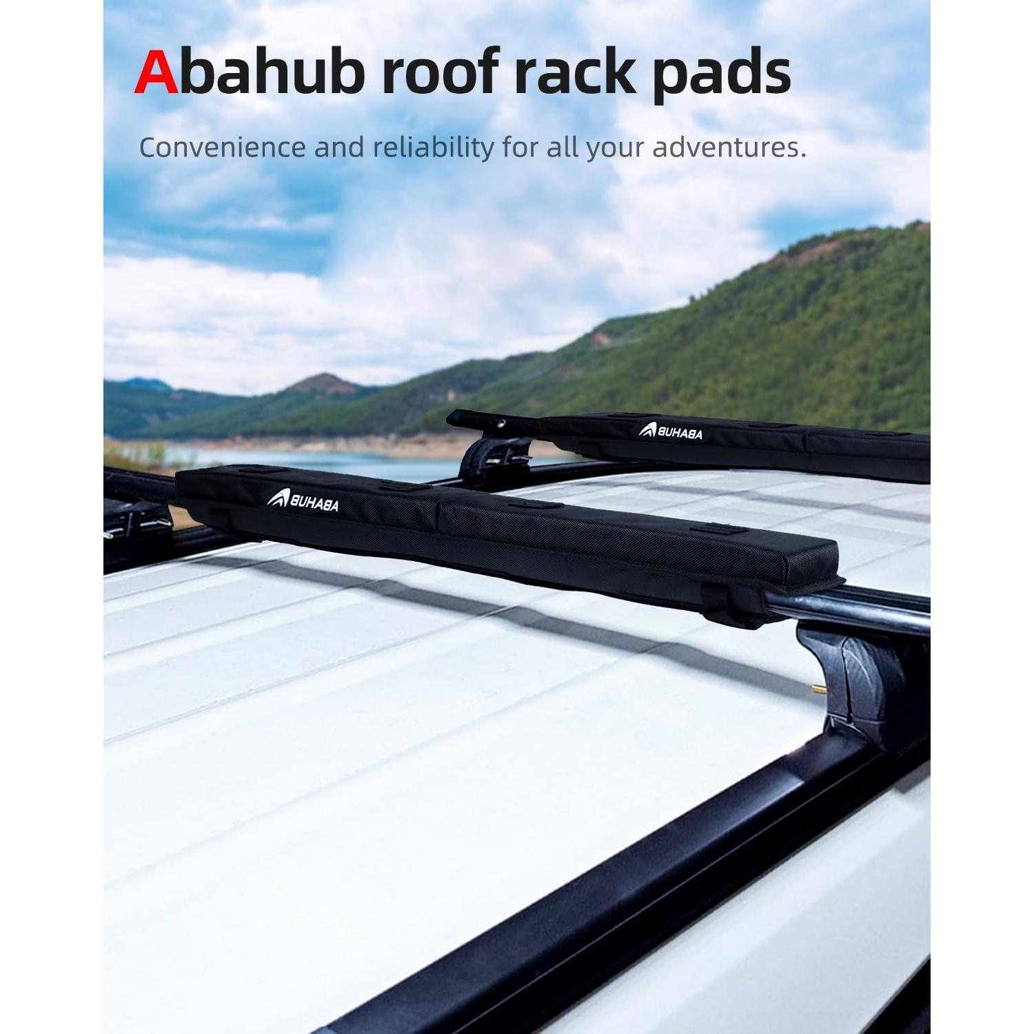 Almohadillas para Techo de Coche Abahub con Correas y Bolsa