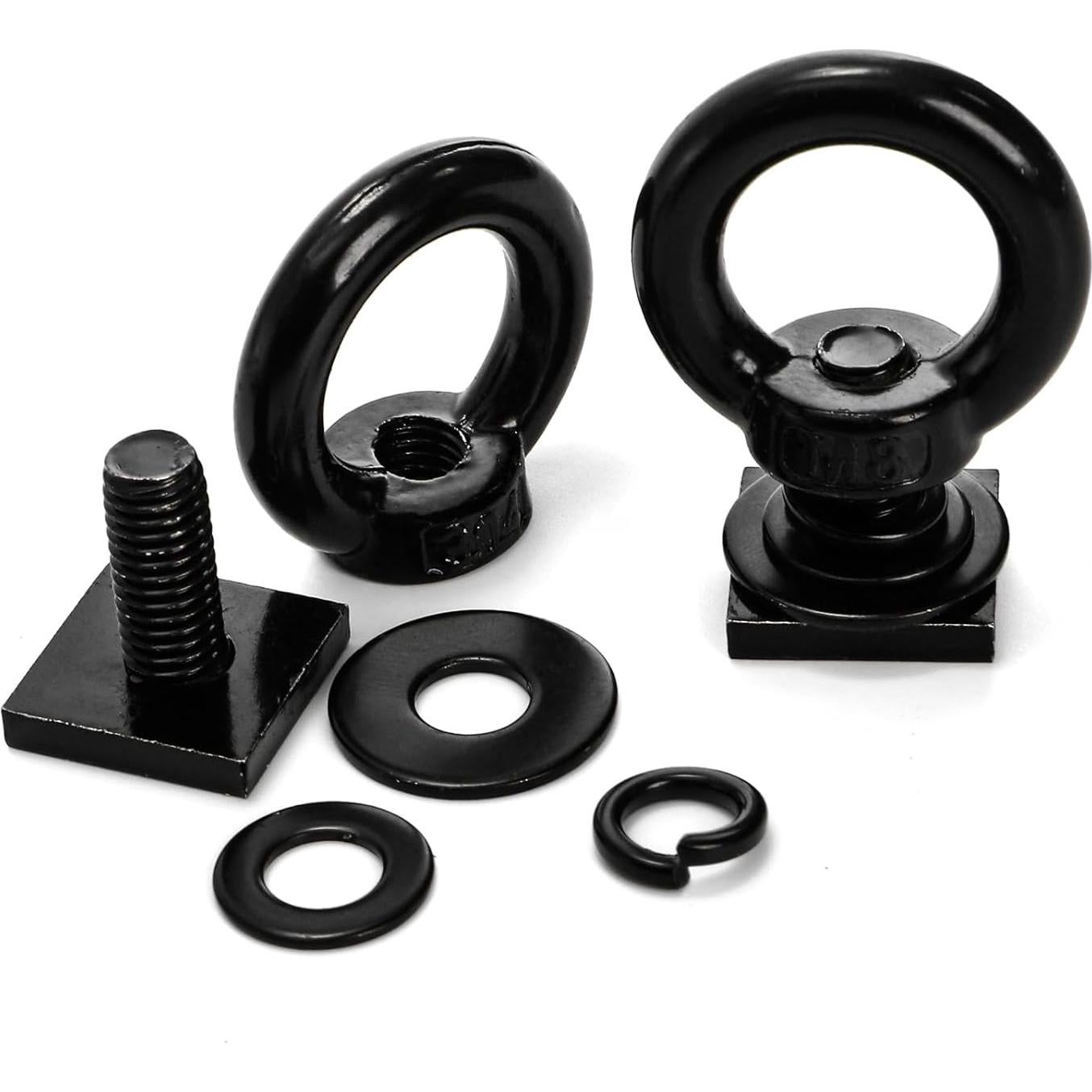 Juego de 8 Tornillos de Ojo M8 T Track Elsjoy para Portaequipajes