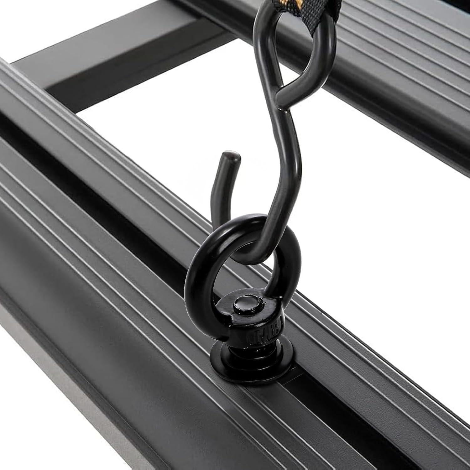 Juego de 8 Tornillos de Ojo M8 T Track Elsjoy para Portaequipajes