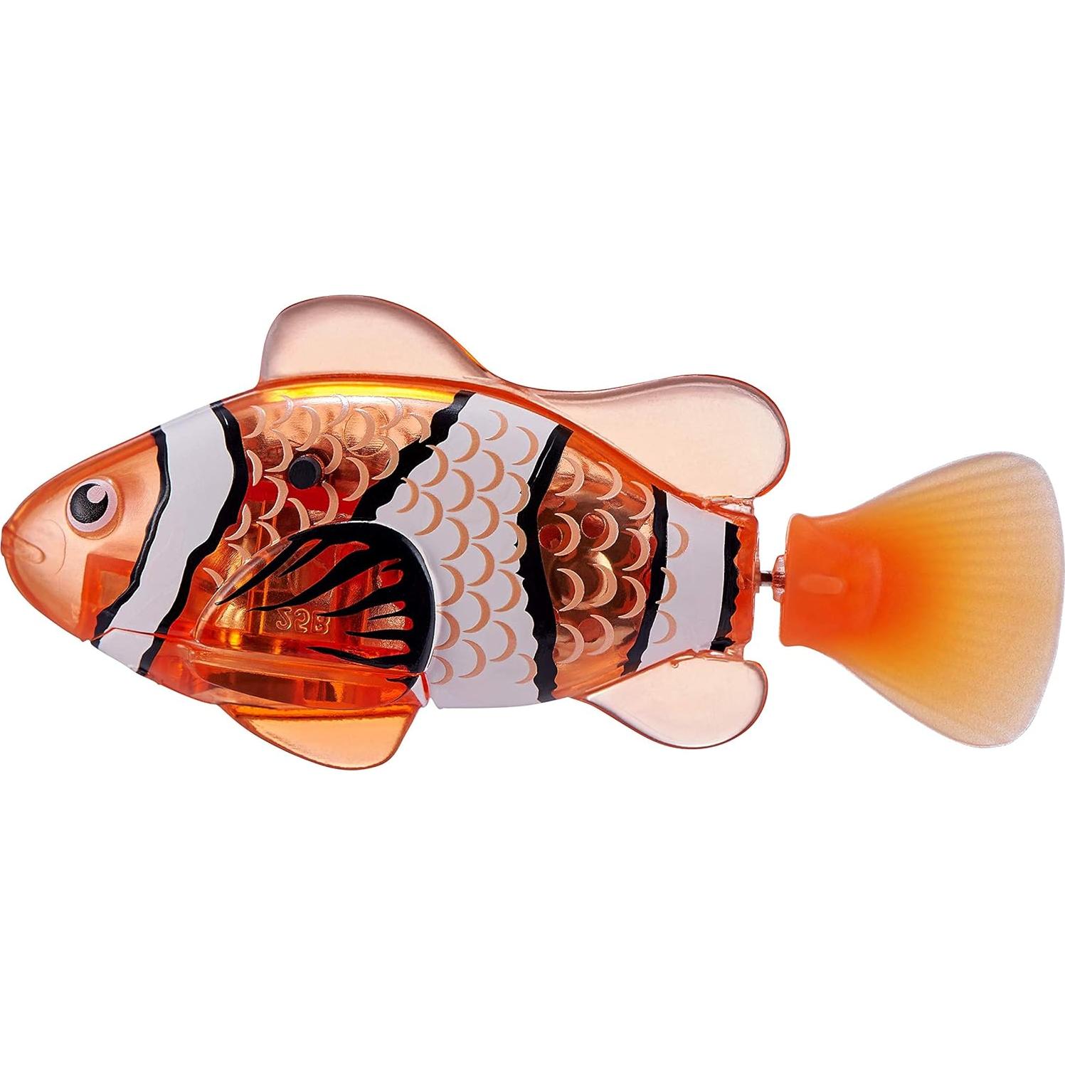 Pez Robótico Nadador ZURU Robo Fish 2 Piezas Azul Rojo