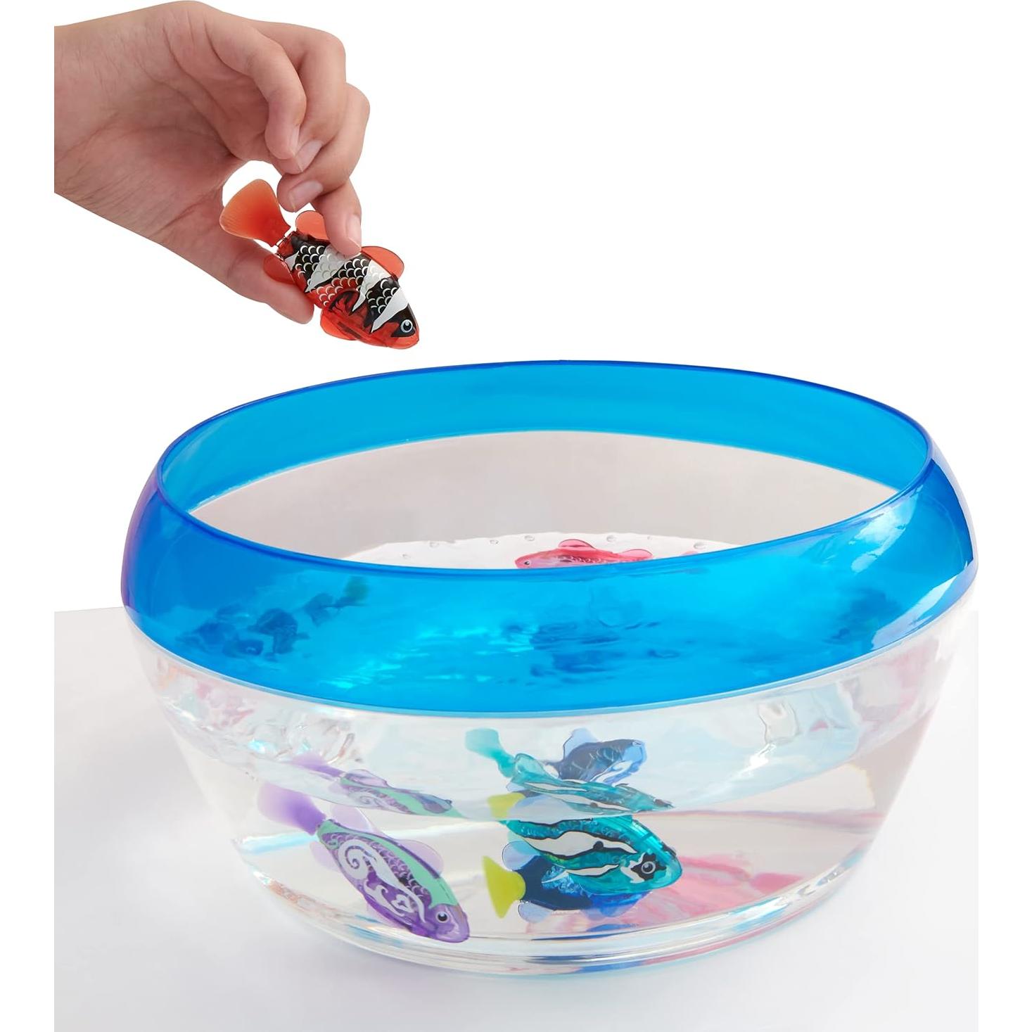 Pez Robótico Nadador ZURU Robo Fish 2 Piezas Azul Rojo