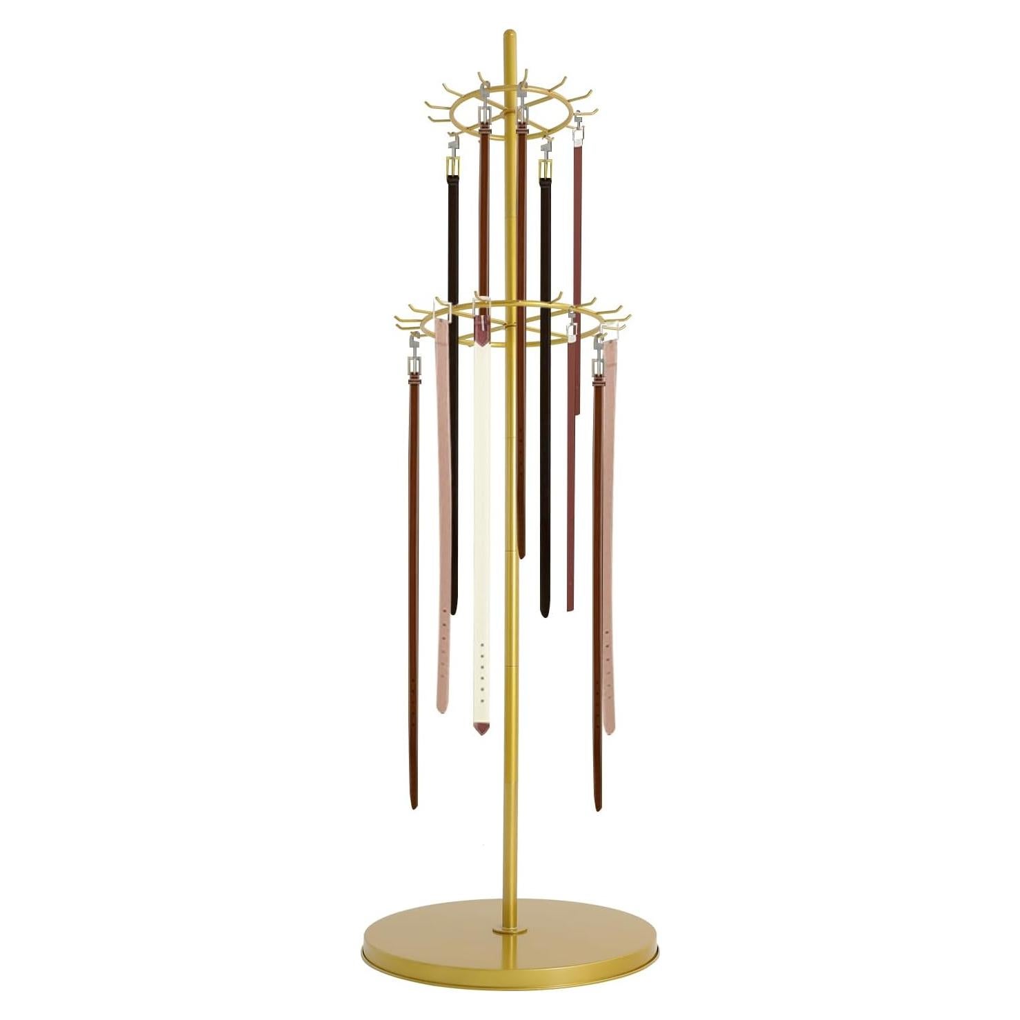 Estante para Corbatas y Cinturones KJNHhugH Dorado 168cm