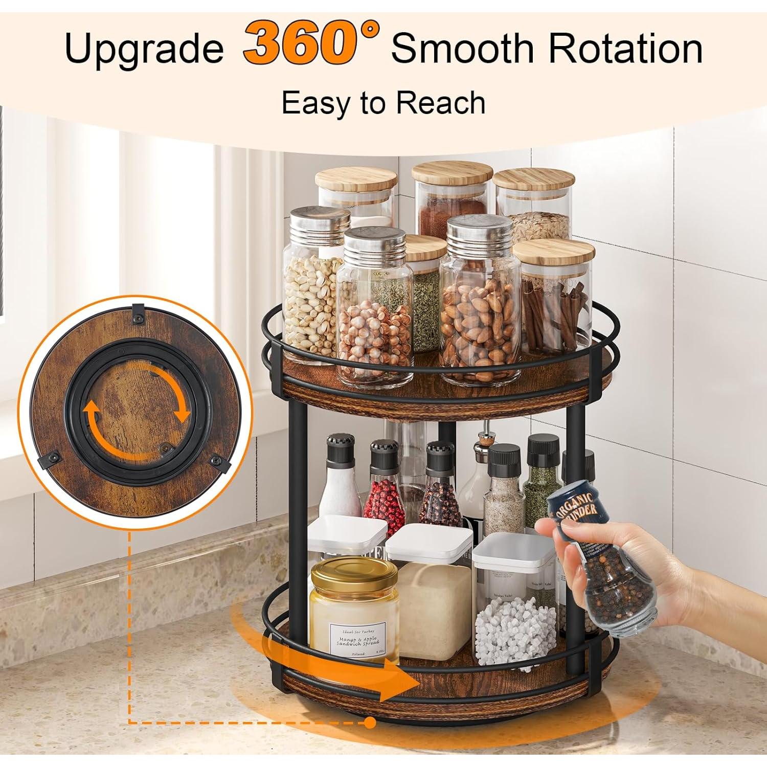 Organizador de Especias Rotativo Snughome 2 Niveles 25.9cm