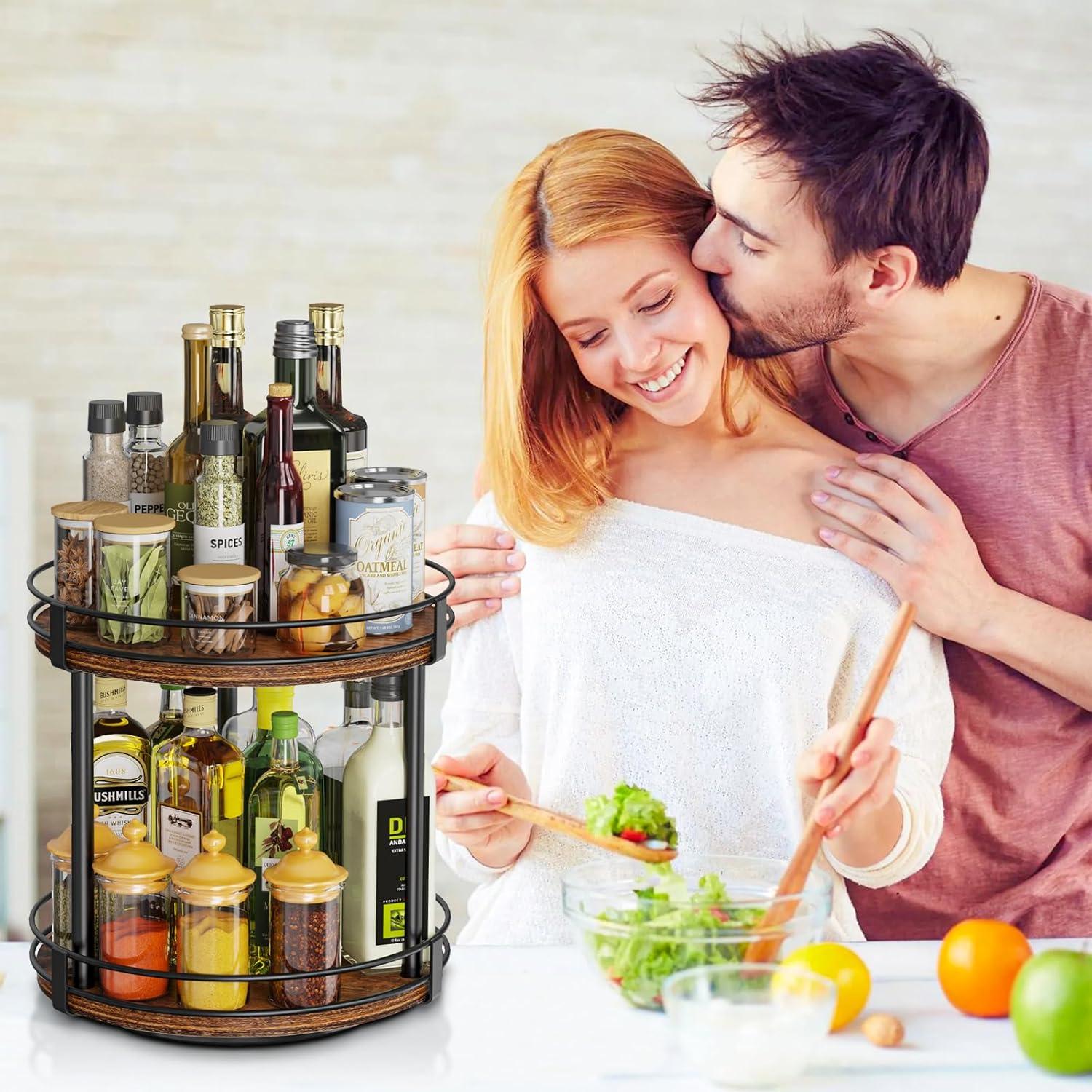 Organizador de Especias Rotativo Snughome 2 Niveles 25.9cm