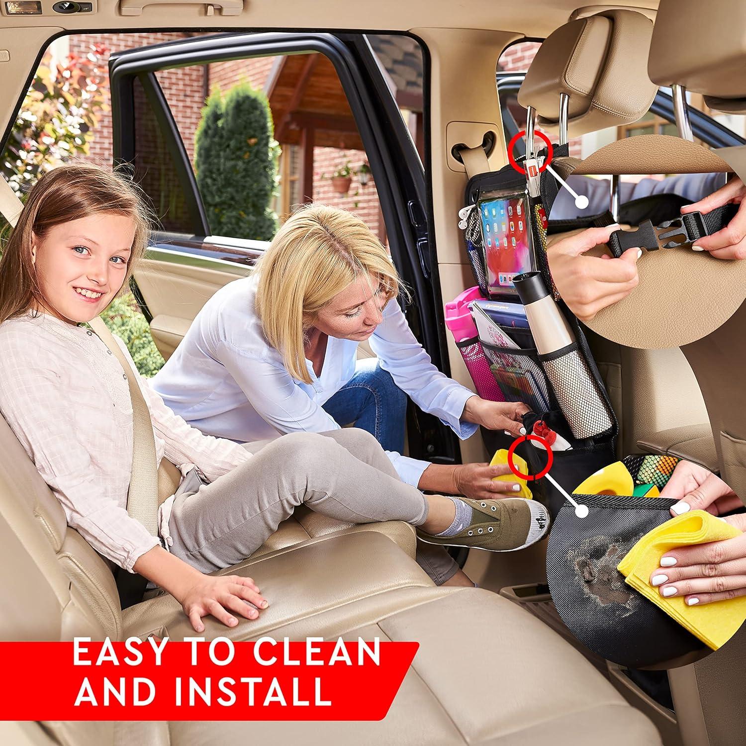 Organizador de Asiento Trasero Helteko con 9 Bolsillos