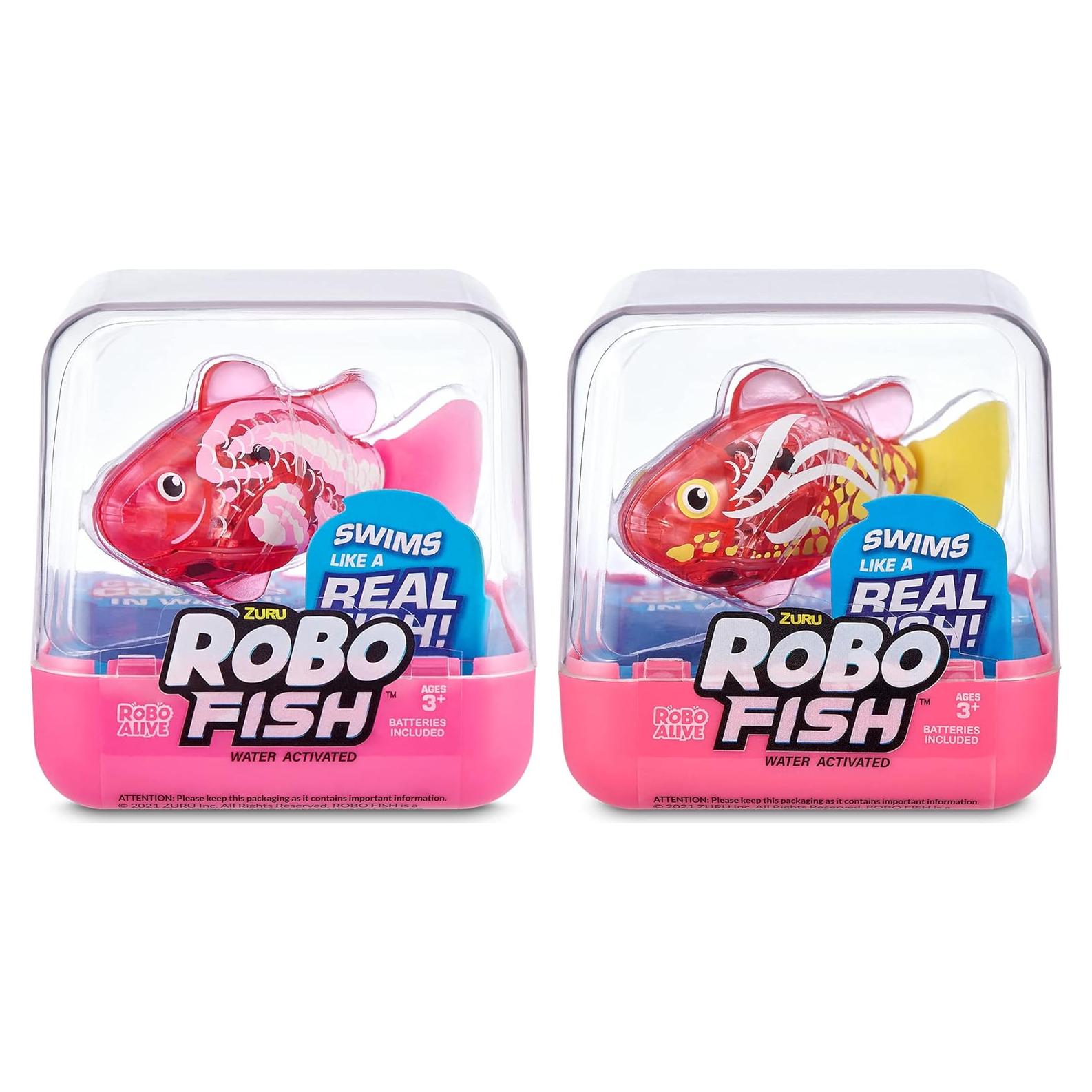 Robo Fish ZURU Serie 2 Paquete de 2 Rosa Fucsia y Rosa