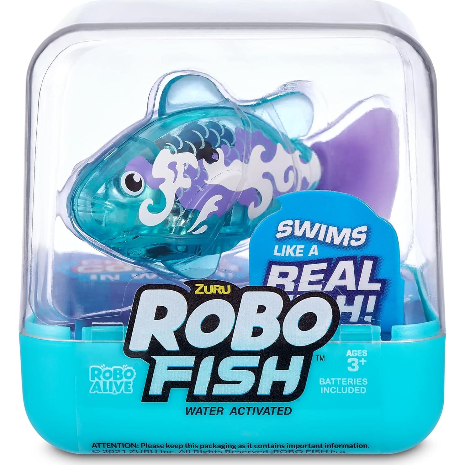 Robo Fish ZURU Serie 2 2 Piezas Teal y Naranja