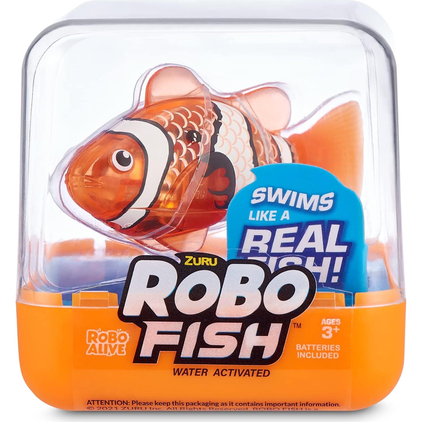 Robo Fish ZURU Serie 2 2 Piezas Teal y Naranja
