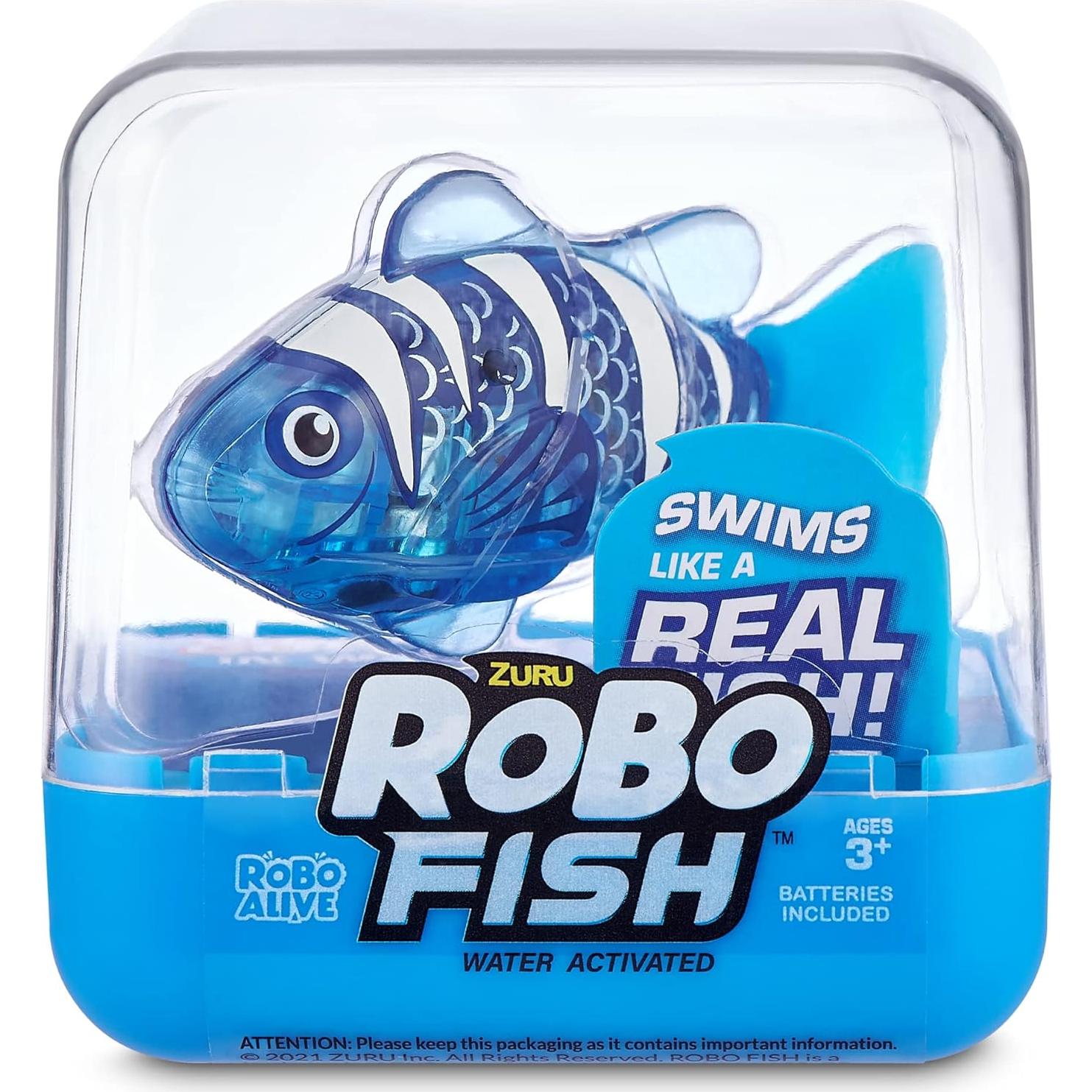 Robo Fish ZURU Serie 2 2 Piezas Rojo y Azul Activados por Agua