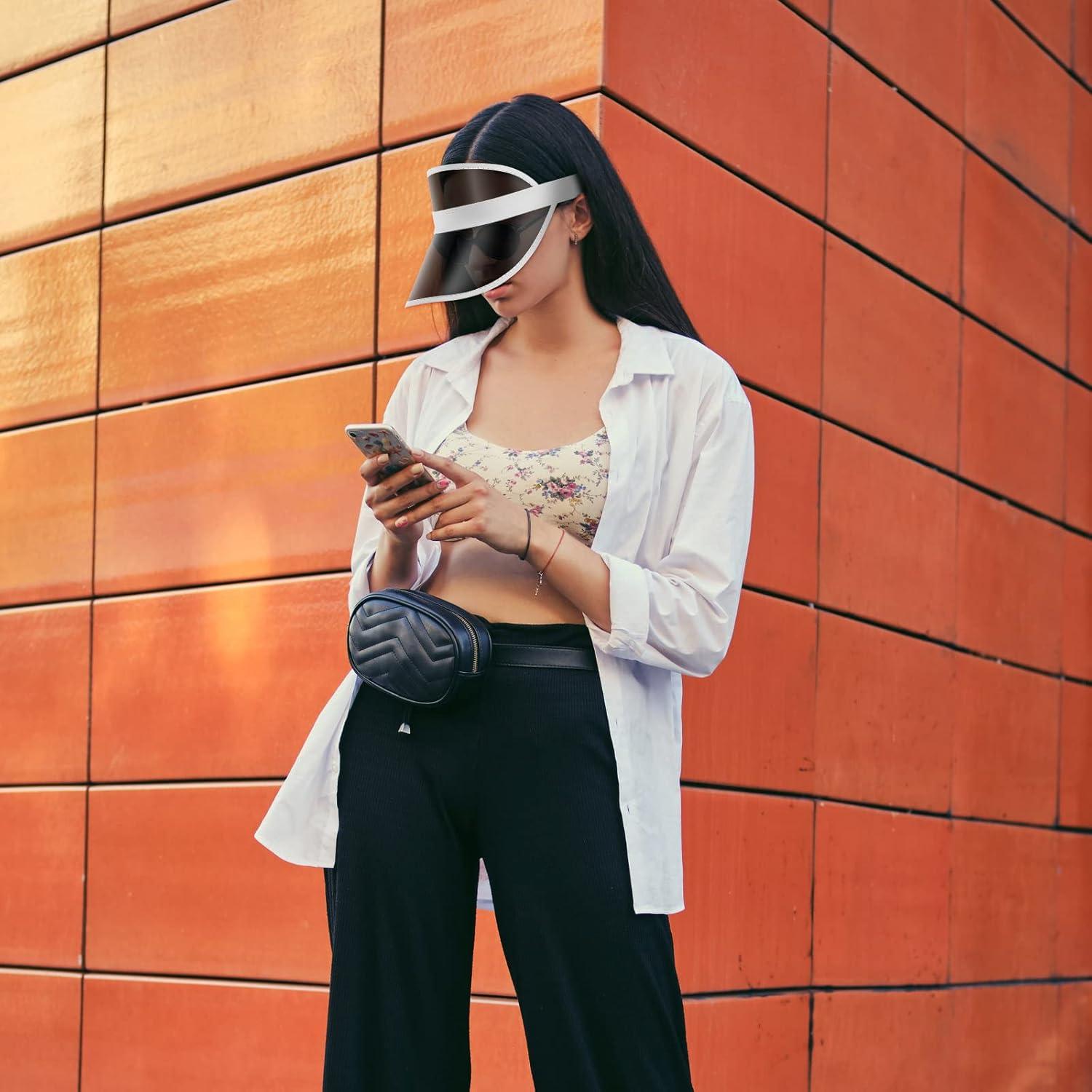 Paquete de 26 Gorras Visera Solar Transparentes UV Unisex