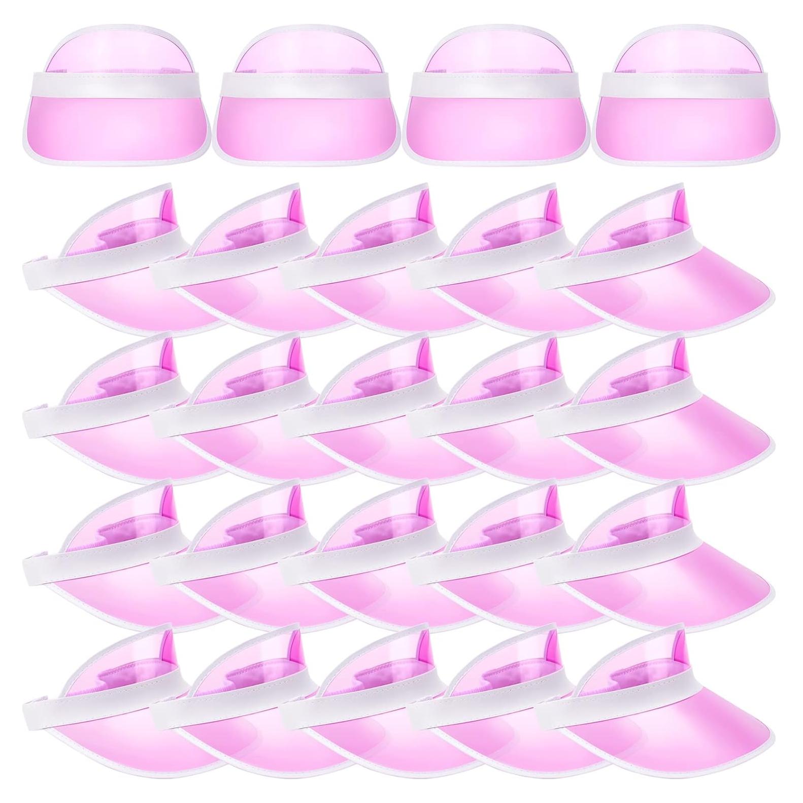 Sombrero Visera Transparente Jeyiour 24 Pcs PVC Protección UV