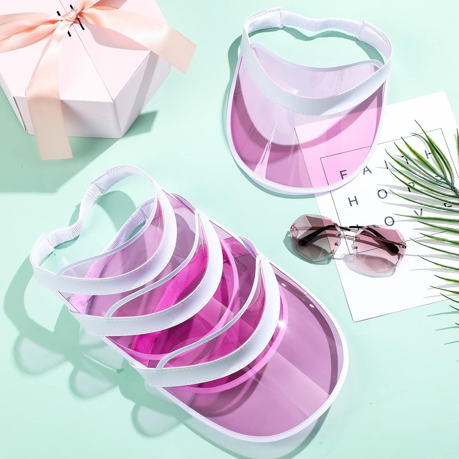 Sombrero Visera Transparente Jeyiour 24 Pcs PVC Protección UV