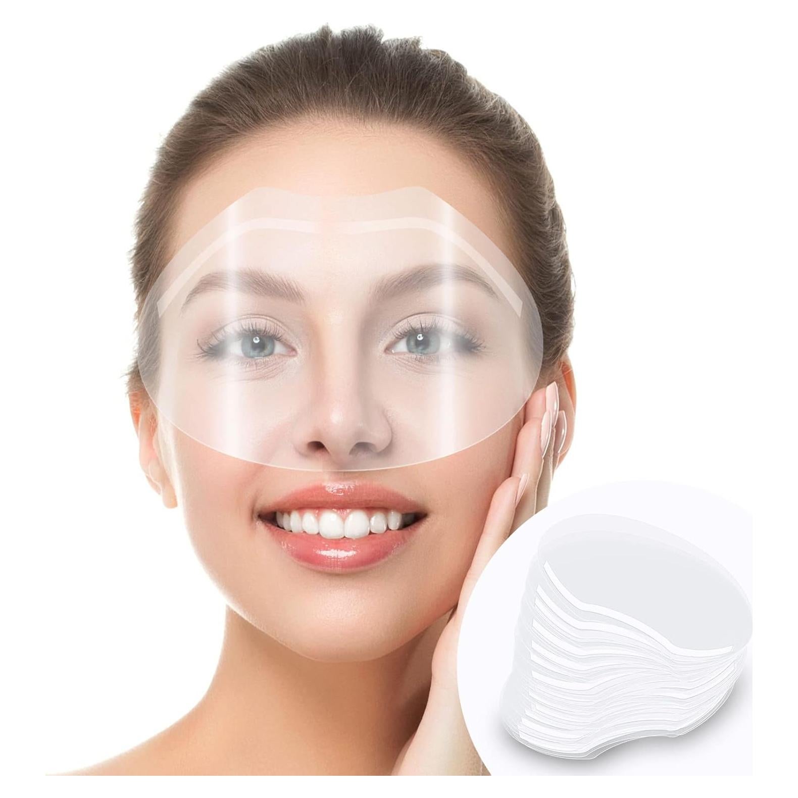 30 Protectores Faciales Desechables Hovin para Ducha