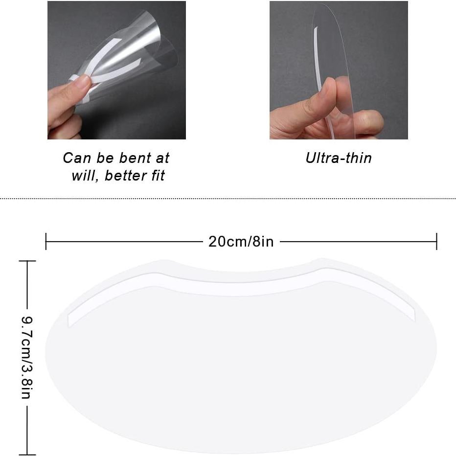 30 Protectores Faciales Desechables Hovin para Ducha