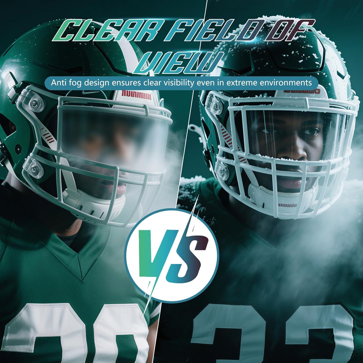 Visera de Casco de Fútbol ROMRLD Antivaho 18.29x12.19cm