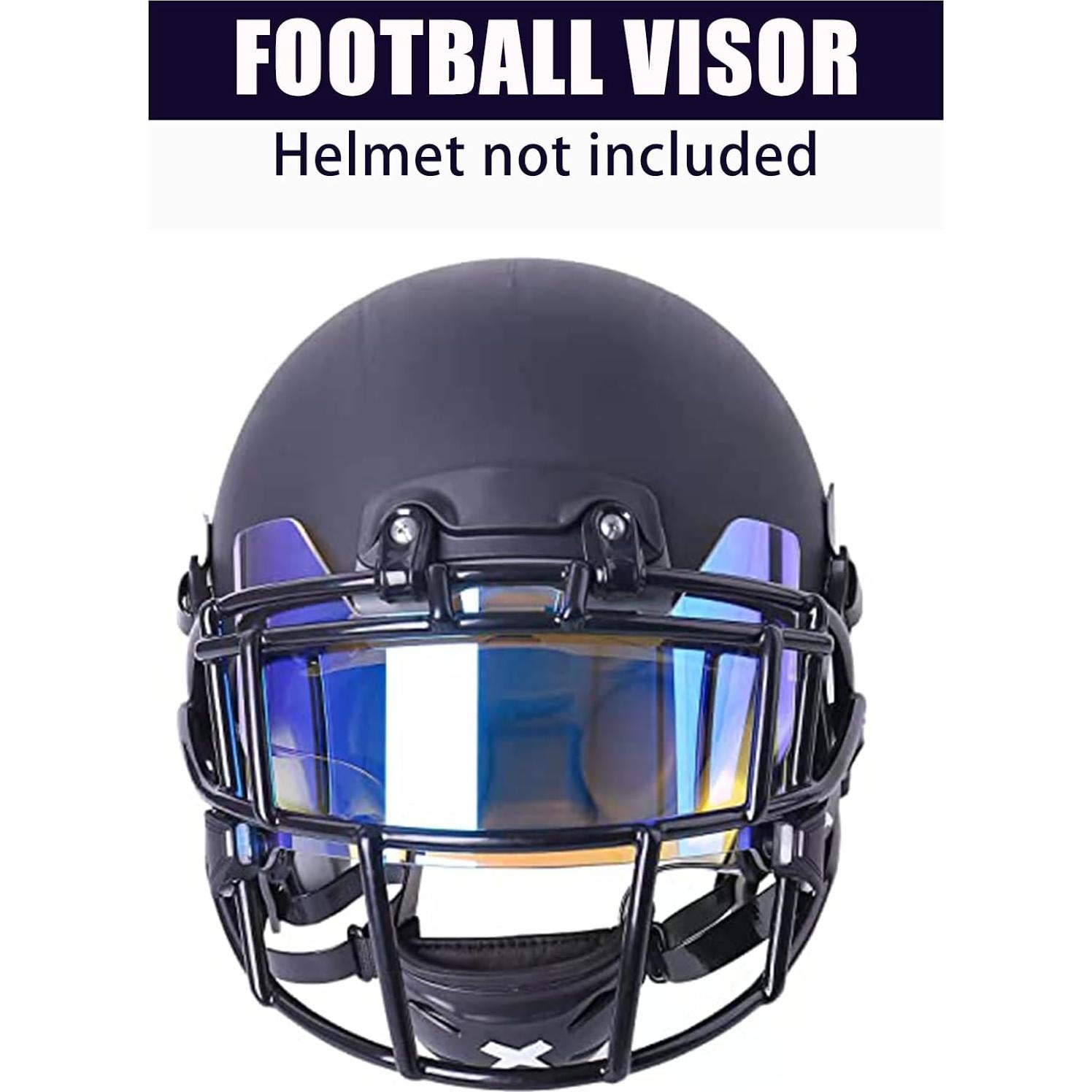 Visera de Fútbol GY FV020 Transparente Azul Hielo Universal