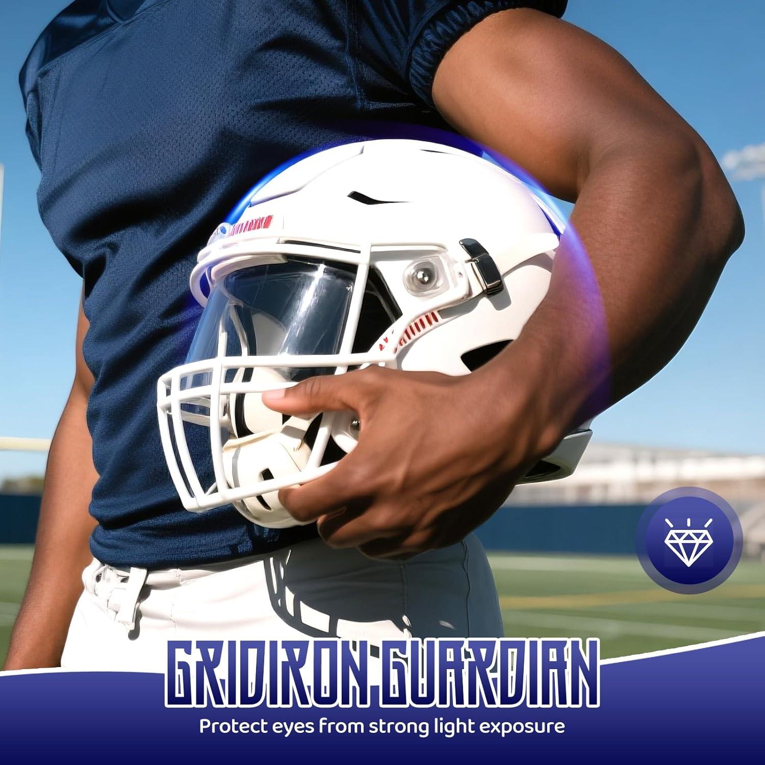 Visera de Fútbol ROMRLD 2-Pack Policarbonato A Prueba de Rotura